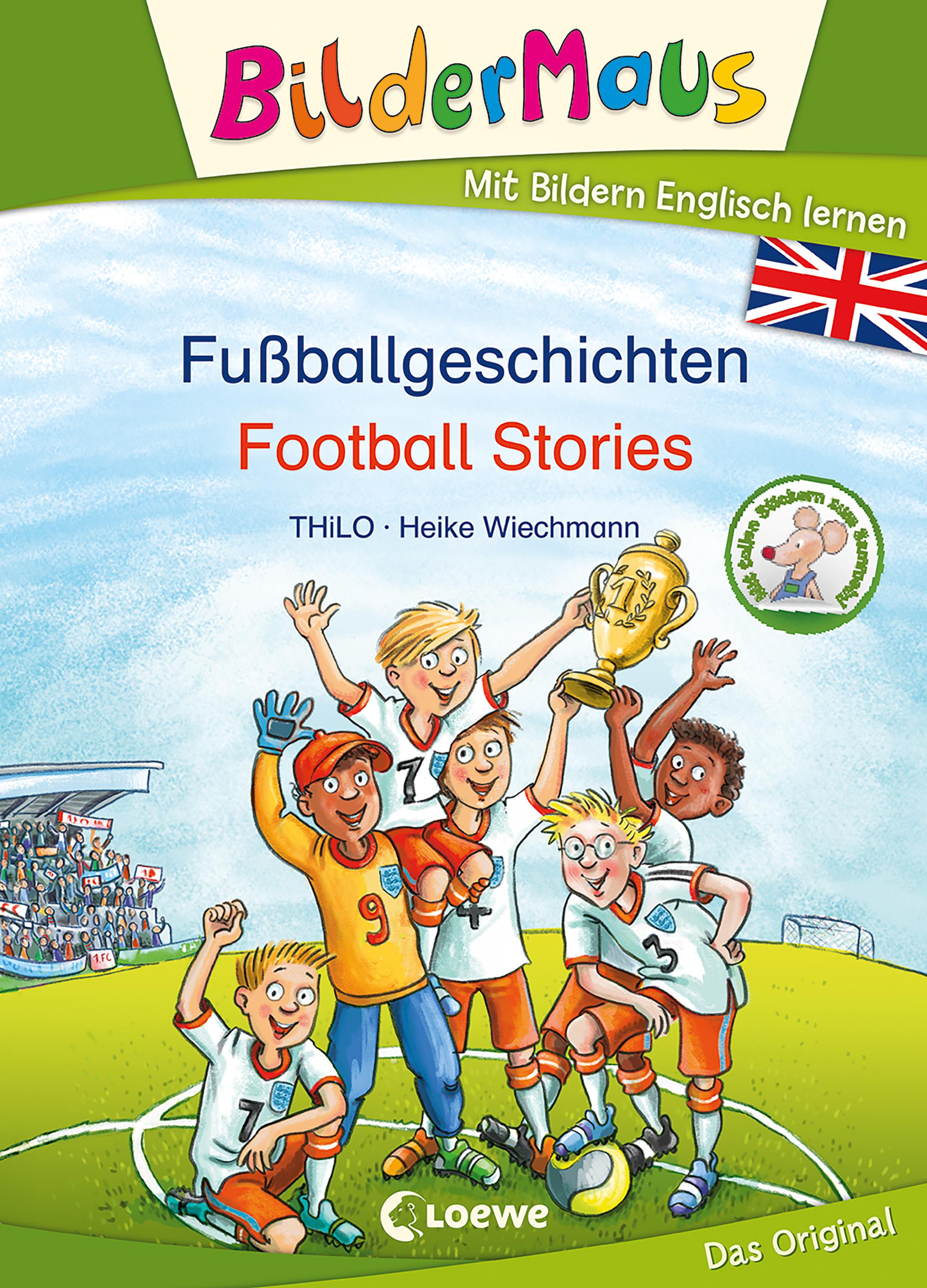 Vorderes Coverbild Bildermaus - Mit Bildern Englisch lernen - Fußballgeschichten - Football Stories
