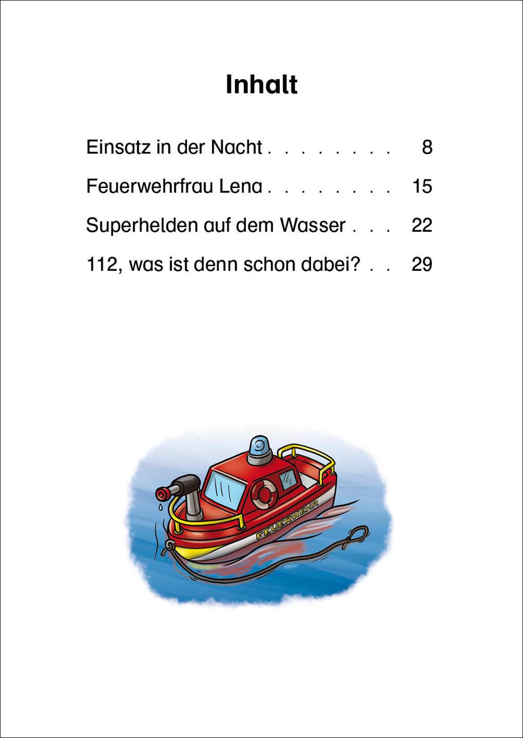 Beispielinhalt (Bild) Bildermaus - Feuerwehrgeschichten