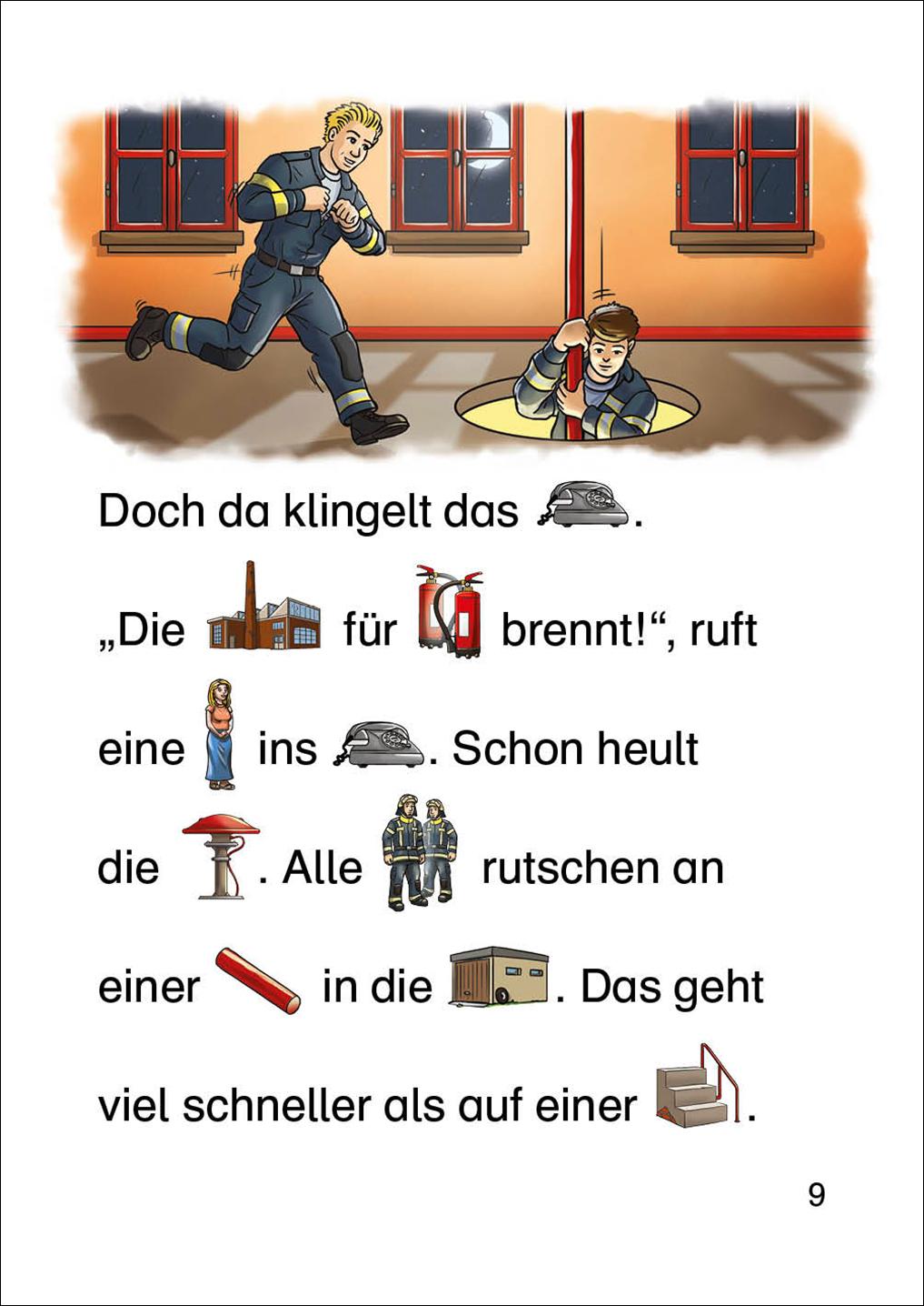 Beispielinhalt (Bild) Bildermaus - Feuerwehrgeschichten