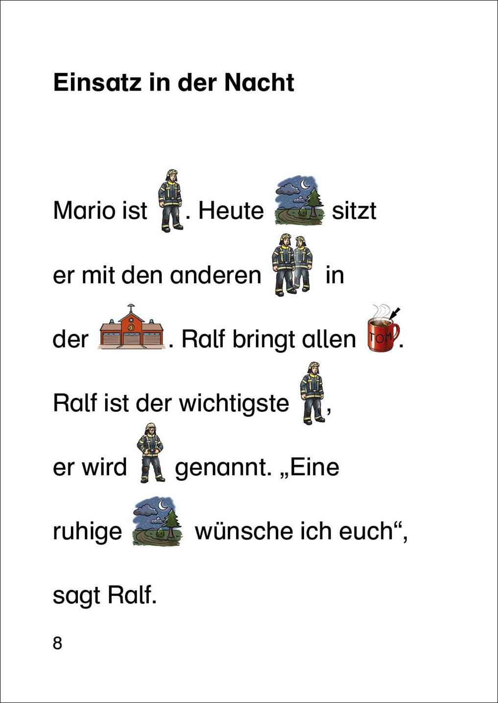 Beispielinhalt (Bild) Bildermaus - Feuerwehrgeschichten