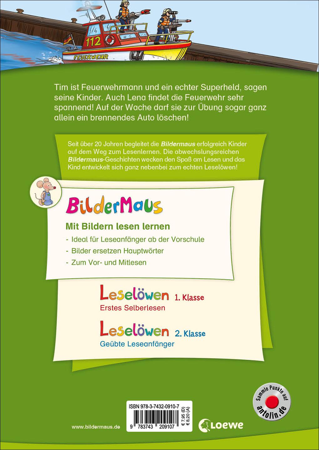Rückseitencover Bildermaus - Feuerwehrgeschichten