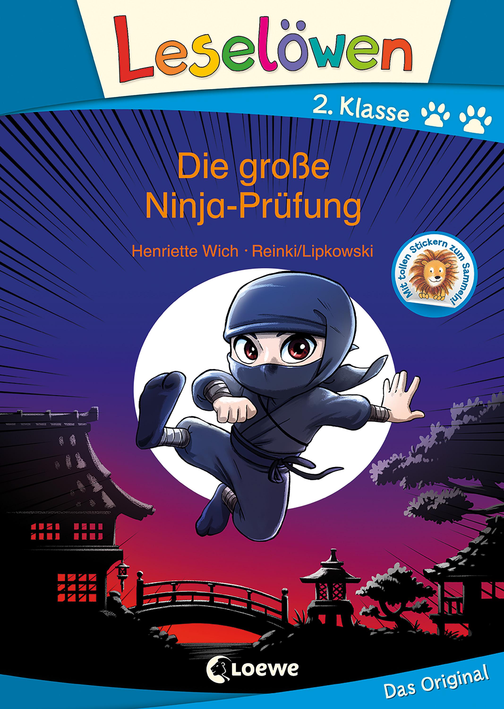 Vorderes Coverbild Leselöwen 2. Klasse - Die große Ninja-Prüfung