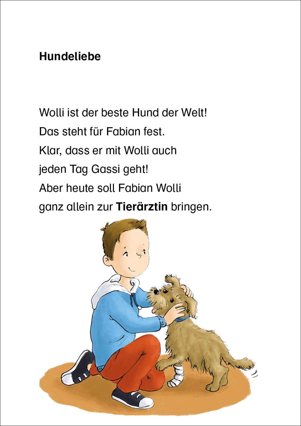 Beispielinhalt (Bild) Leselöwen 2. Klasse - Geschichten aus der Tierarztpraxis