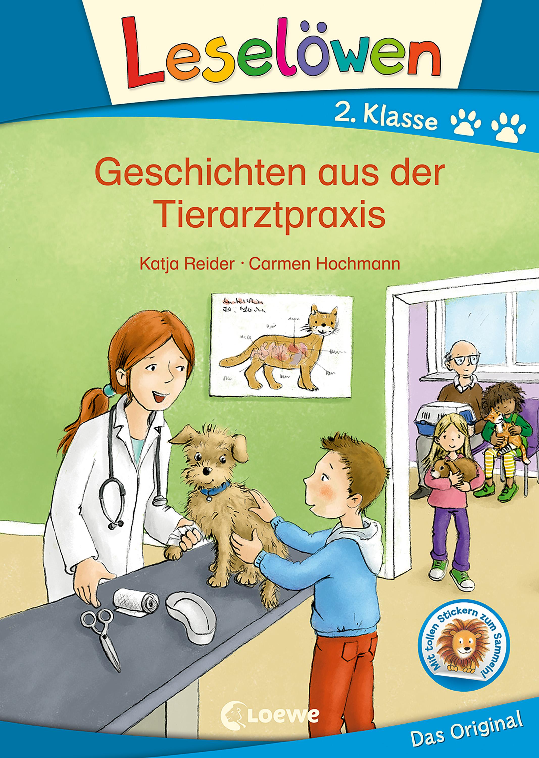 Vorderes Coverbild Leselöwen 2. Klasse - Geschichten aus der Tierarztpraxis