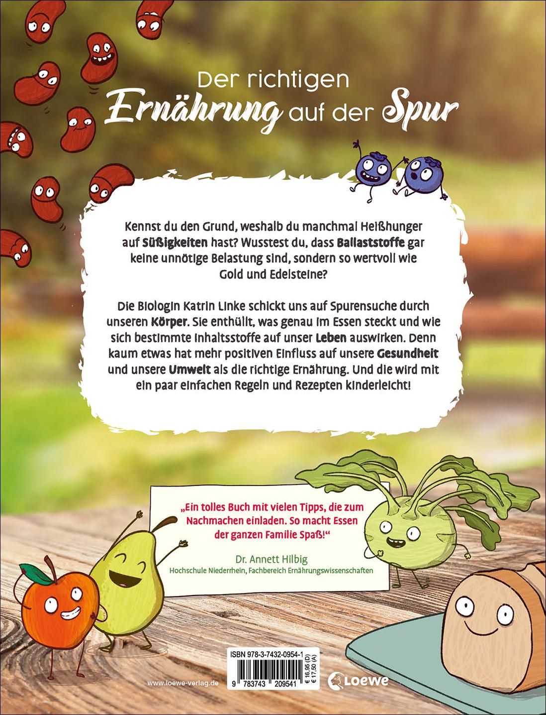 Rückseitencover So ernähren wir uns richtig - Das Einmaleins des Essens