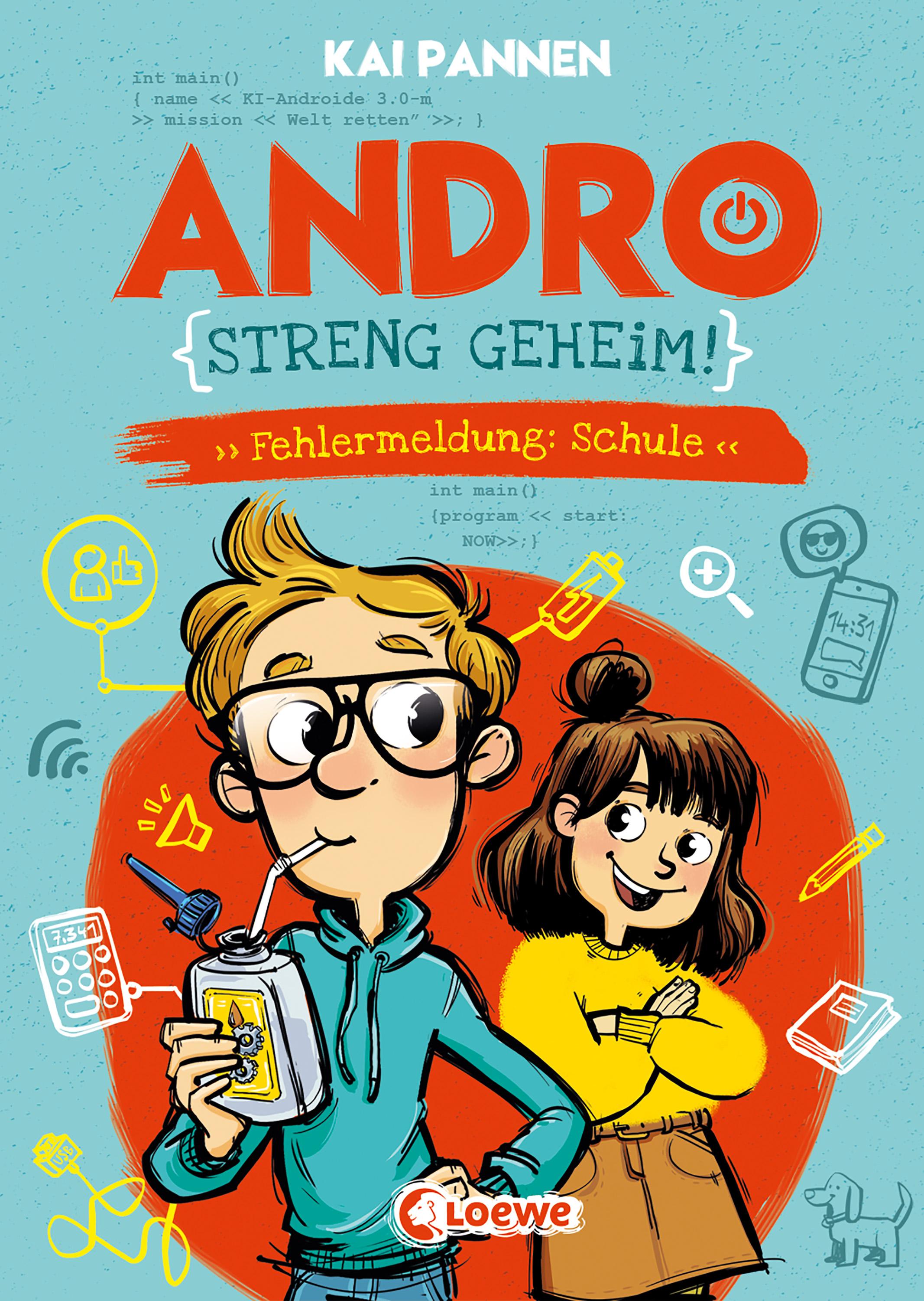 Vorderes Coverbild Andro, streng geheim! (Band 1) - Fehlermeldung: Schule