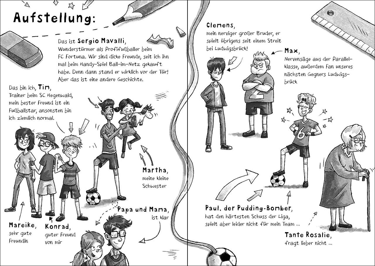 Beispielinhalt (Bild) Tims geheimes Fußball-Tagebuch (Band 1) - Elf Freunde und ich!