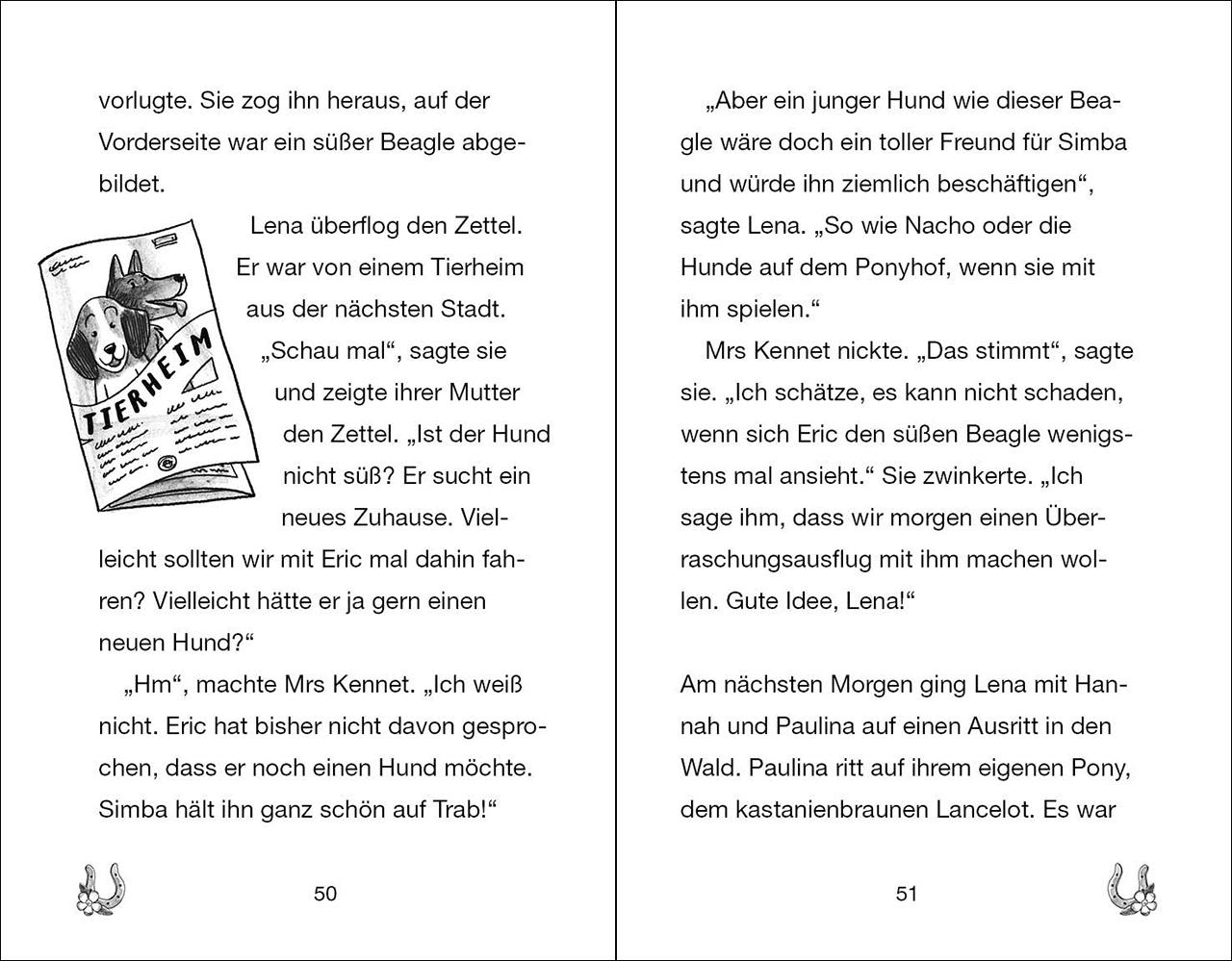 Beispielinhalt (Bild) Ponyhof Apfelblüte (Band 18) - Große Sorge um Sternchen