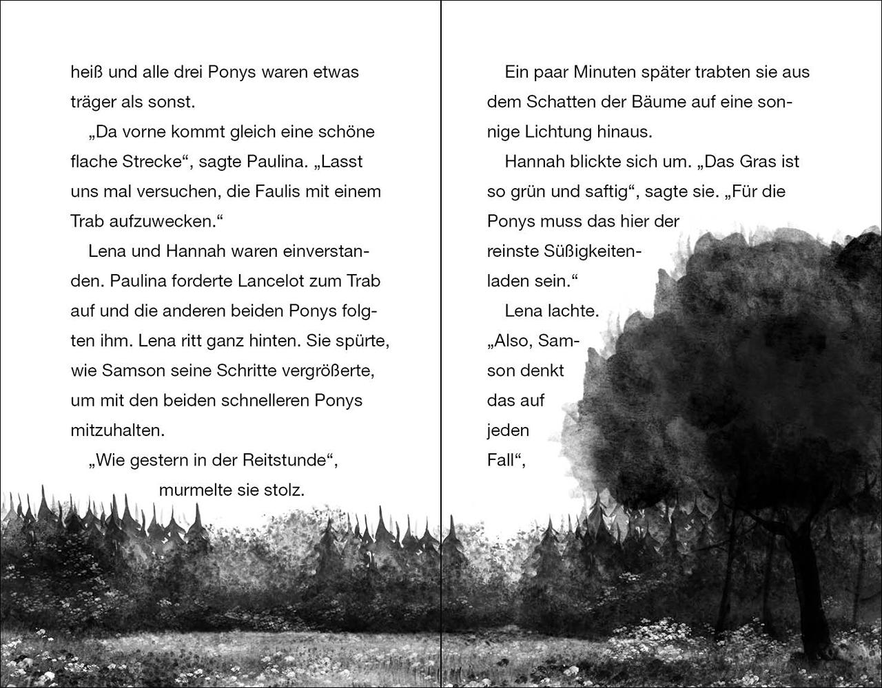 Beispielinhalt (Bild) Ponyhof Apfelblüte (Band 18) - Große Sorge um Sternchen