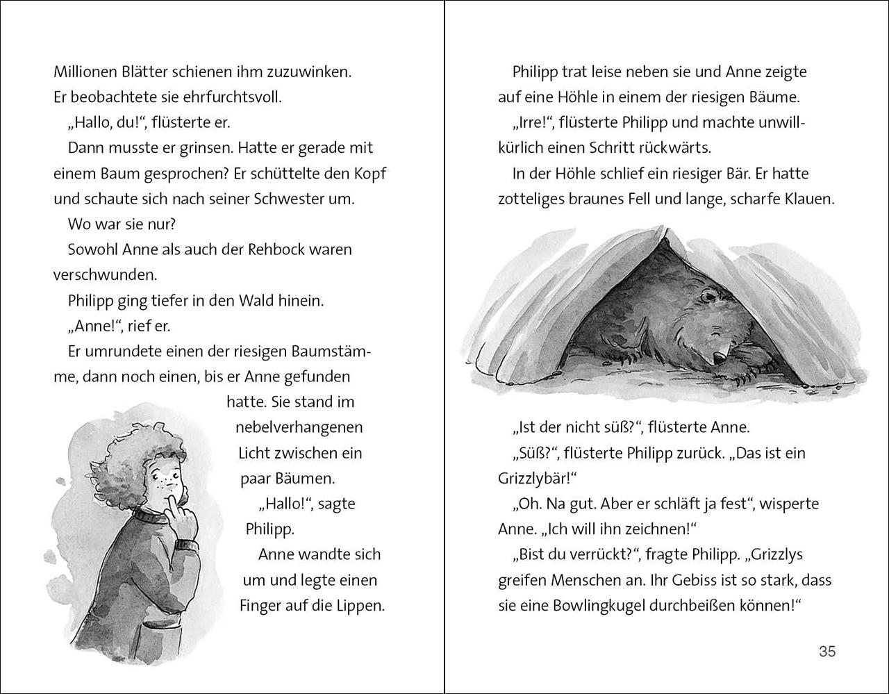 Beispielinhalt (Bild) Das magische Baumhaus (Band 59) - Rettungsmission im Naturpark