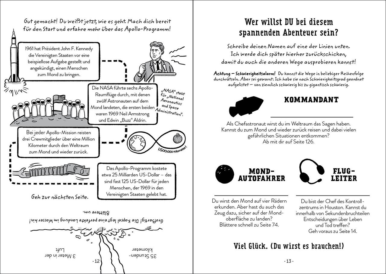 Beispielinhalt (Bild) Escape Stories - Mission Mondlandung