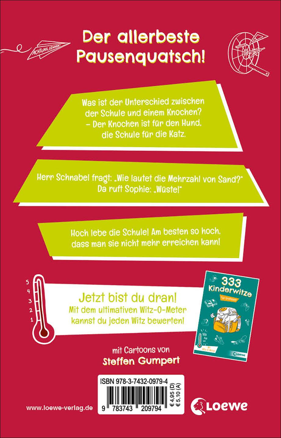 Rückseitencover 333 Lehrerwitze