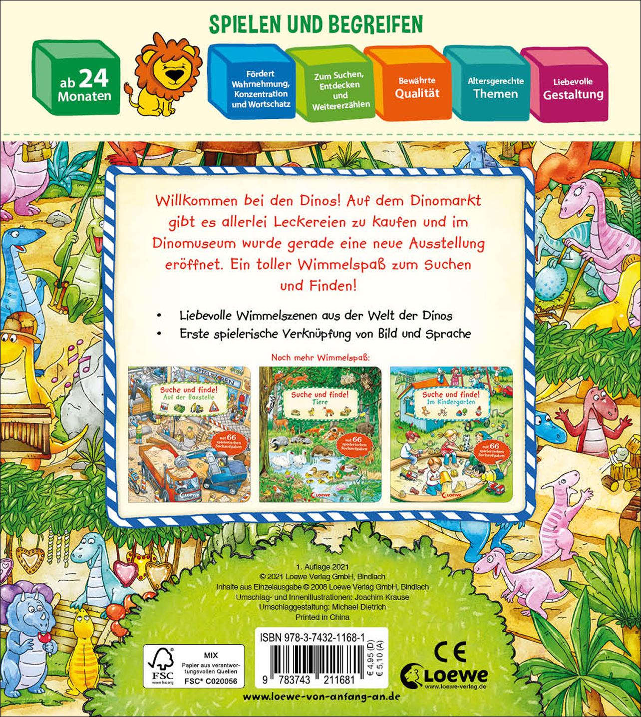 Rückseitencover Suche und finde! - Dinos