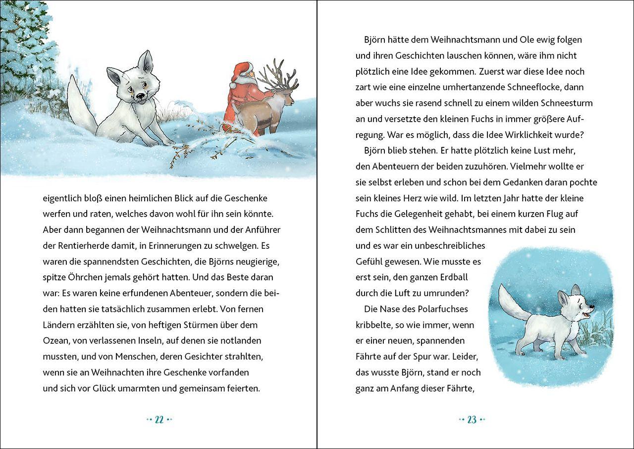 Beispielinhalt (Bild) Glöckchen, das Weihnachtspony (Band 3) - Die Magie des Nordlichts