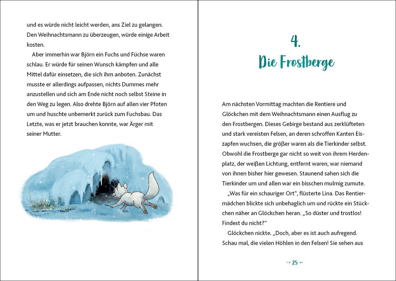 Beispielinhalt (Bild) Glöckchen, das Weihnachtspony (Band 3) - Die Magie des Nordlichts