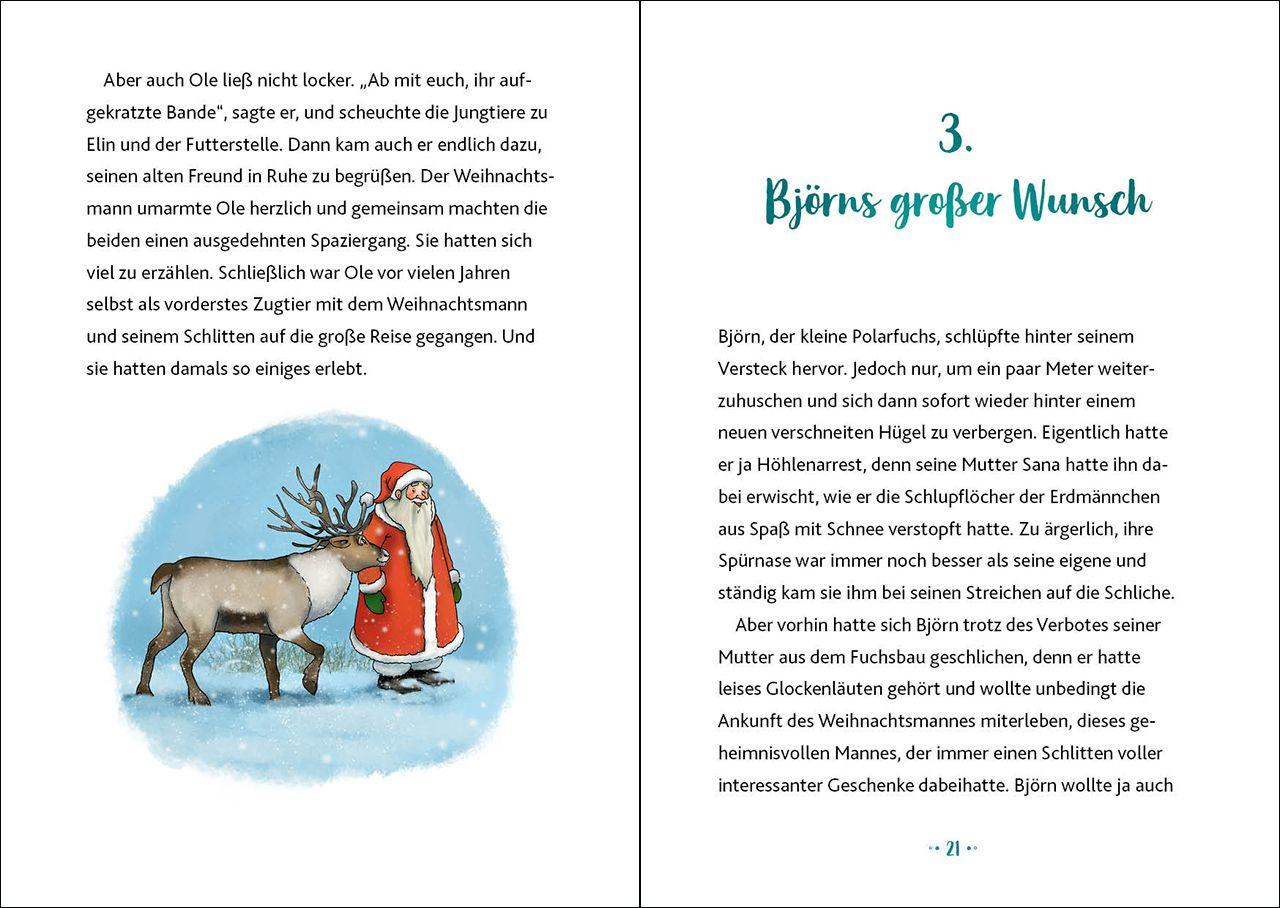 Beispielinhalt (Bild) Glöckchen, das Weihnachtspony (Band 3) - Die Magie des Nordlichts