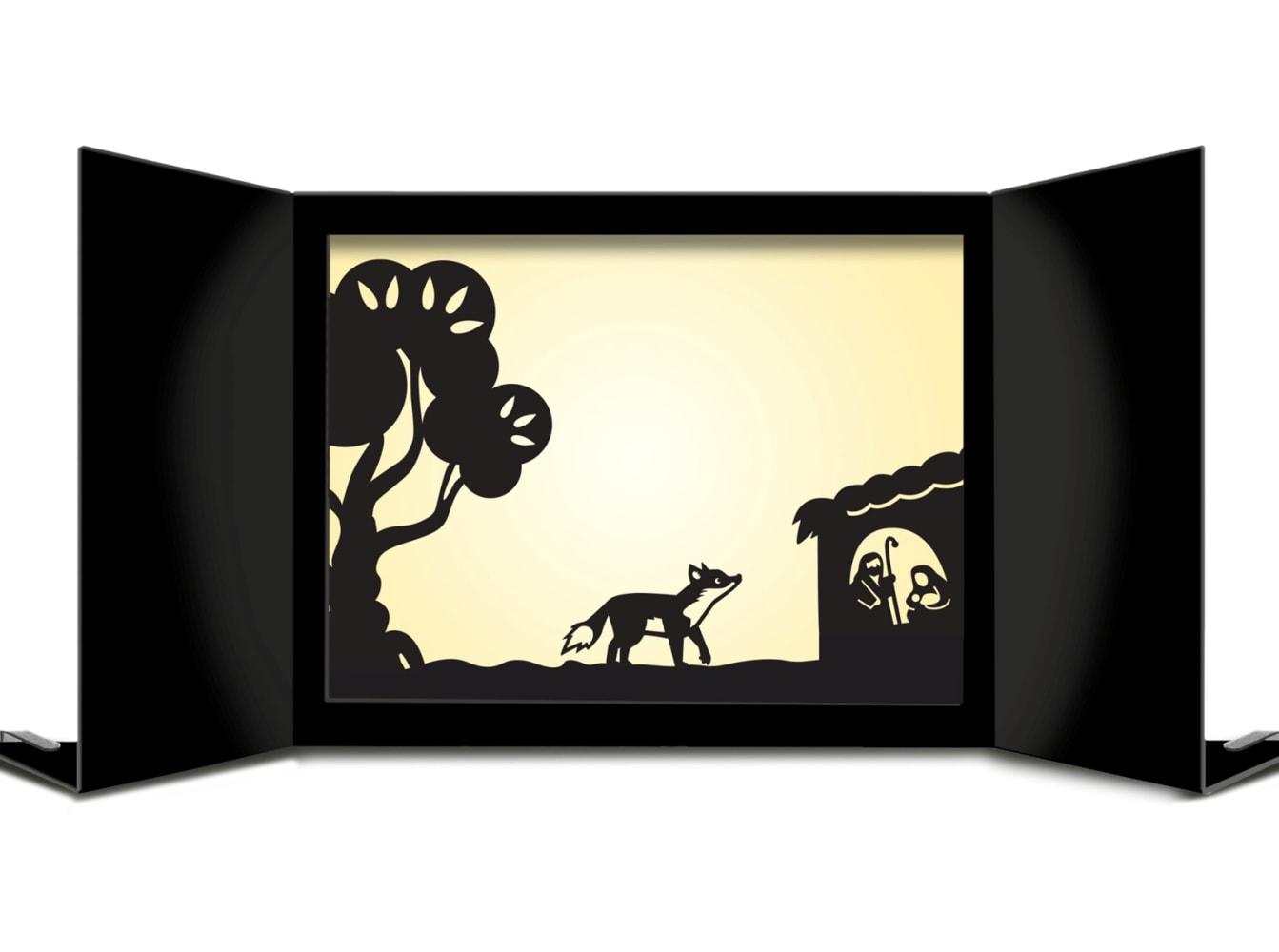 Beispielinhalt (Bild) Der kleine Fuchs folgt einem Stern