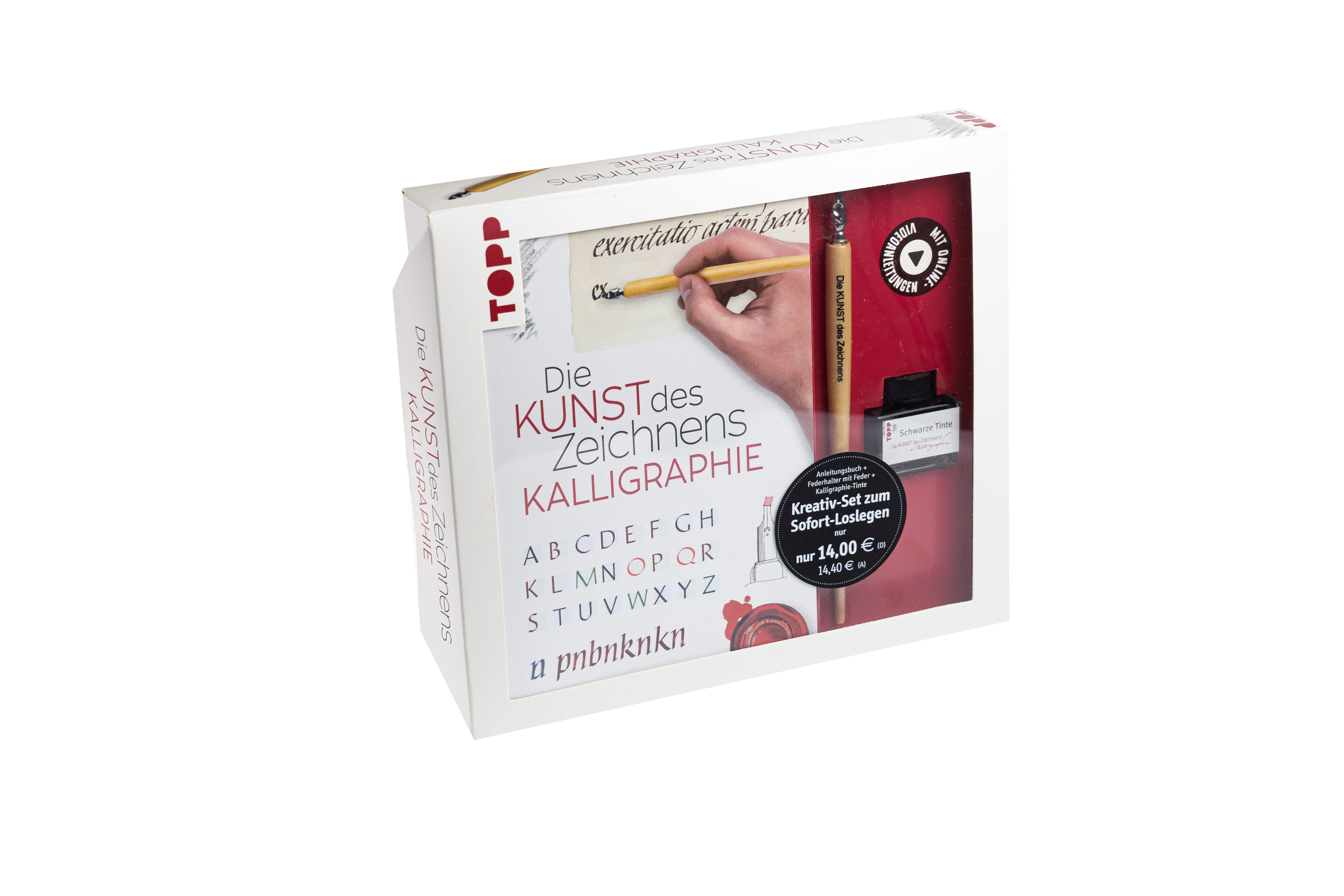 Vorderes Coverbild Kreativ-Set Die Kunst des Zeichnens Kalligraphie