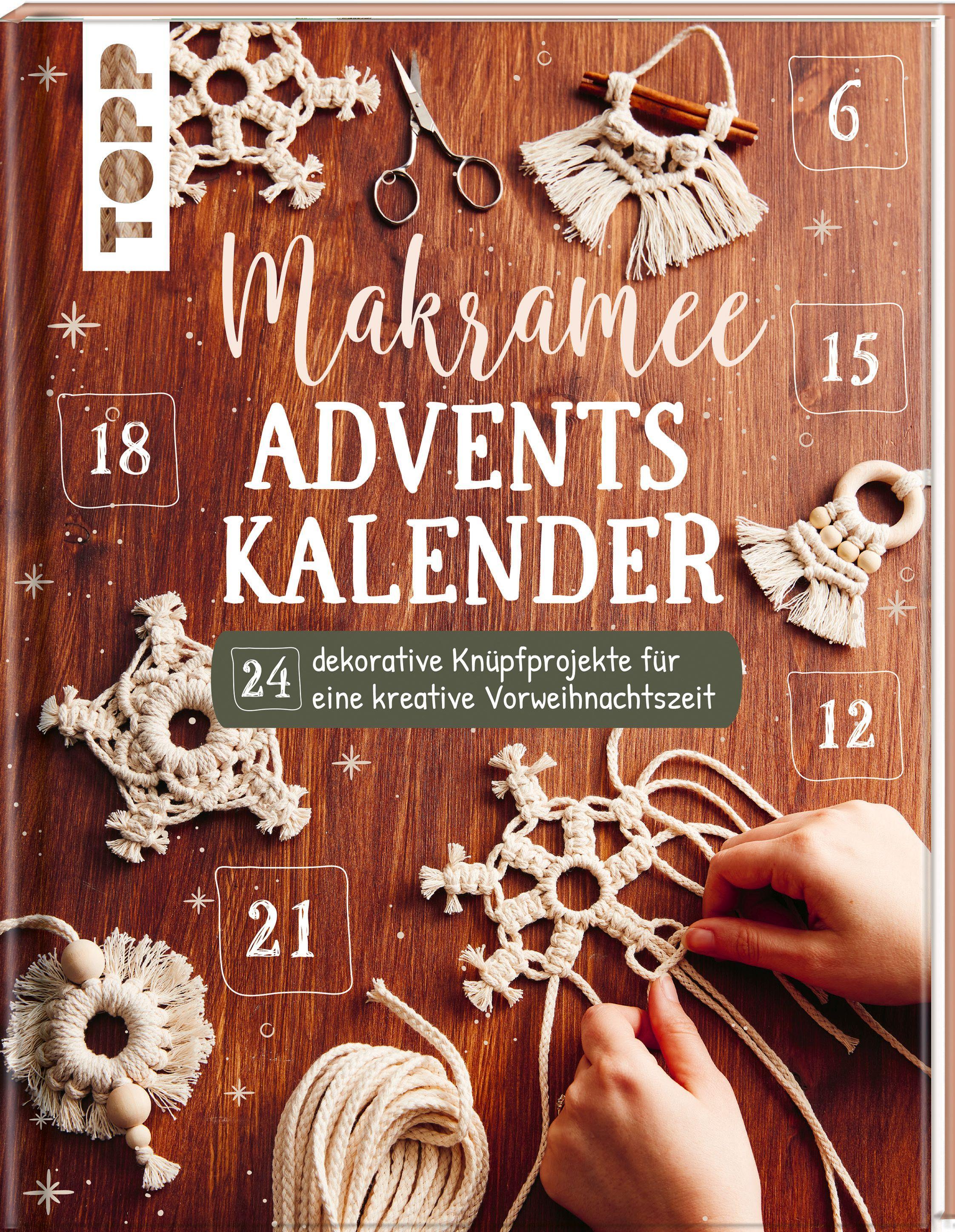 Vorderes Coverbild Makramee Adventskalender