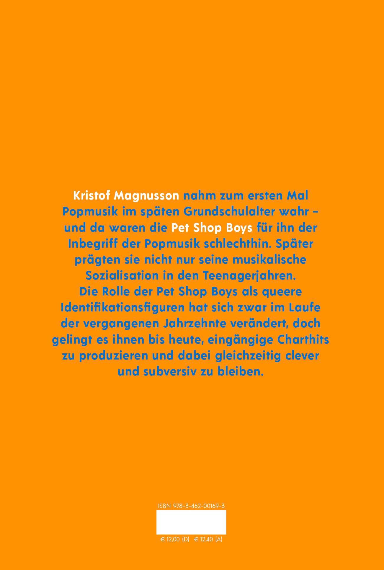 Rückseitencover Kristof Magnusson über Pet Shop Boys, queere Vorbilder und musikalischen Mainstream
