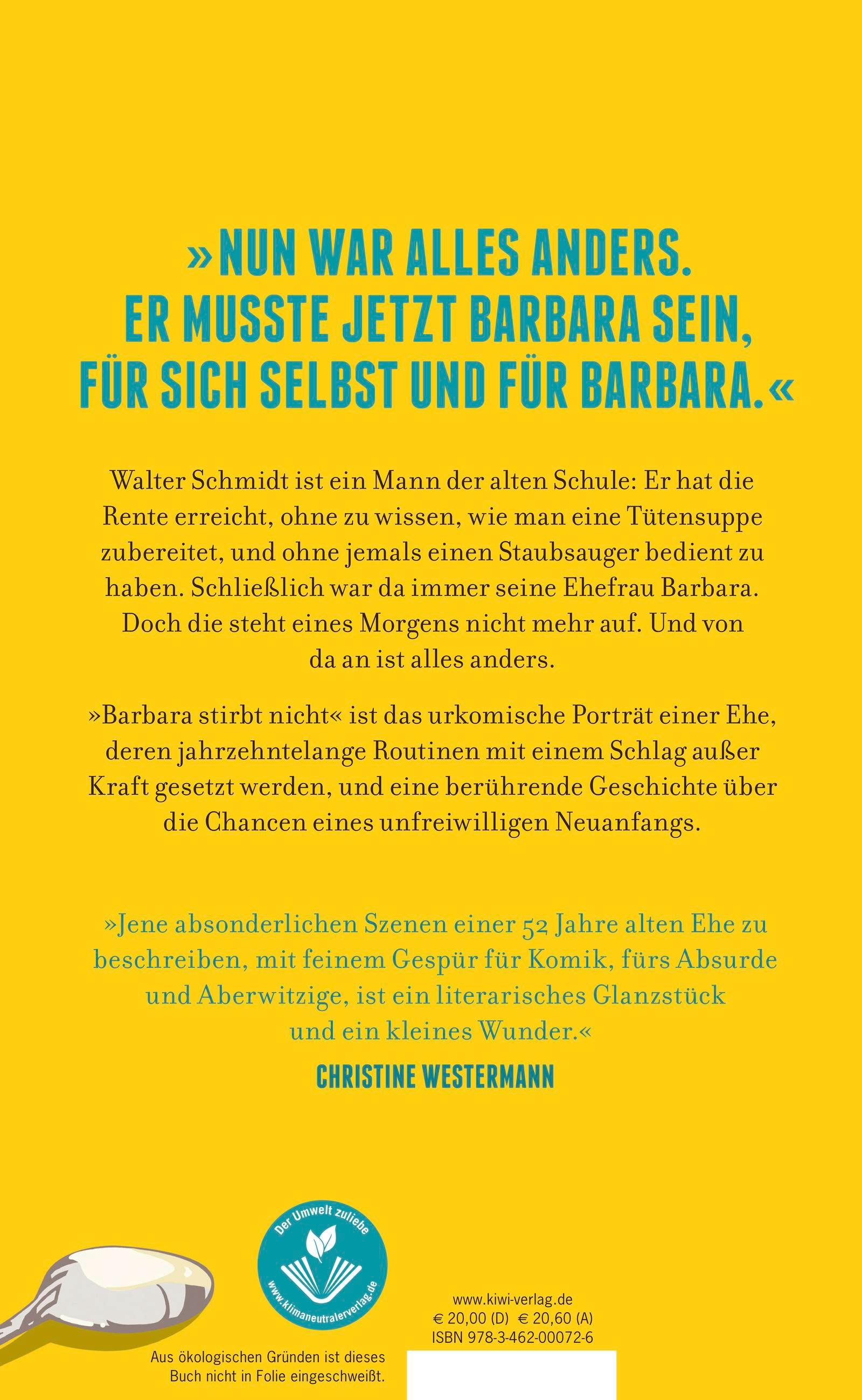 Rückseitencover Barbara stirbt nicht