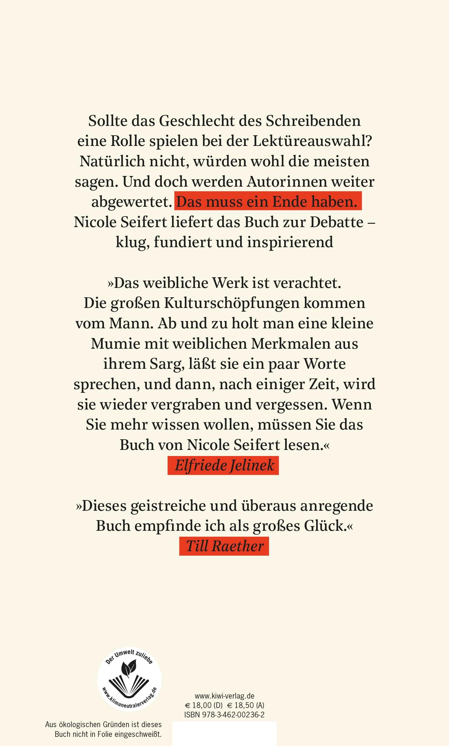 Rückseitencover FRAUEN LITERATUR