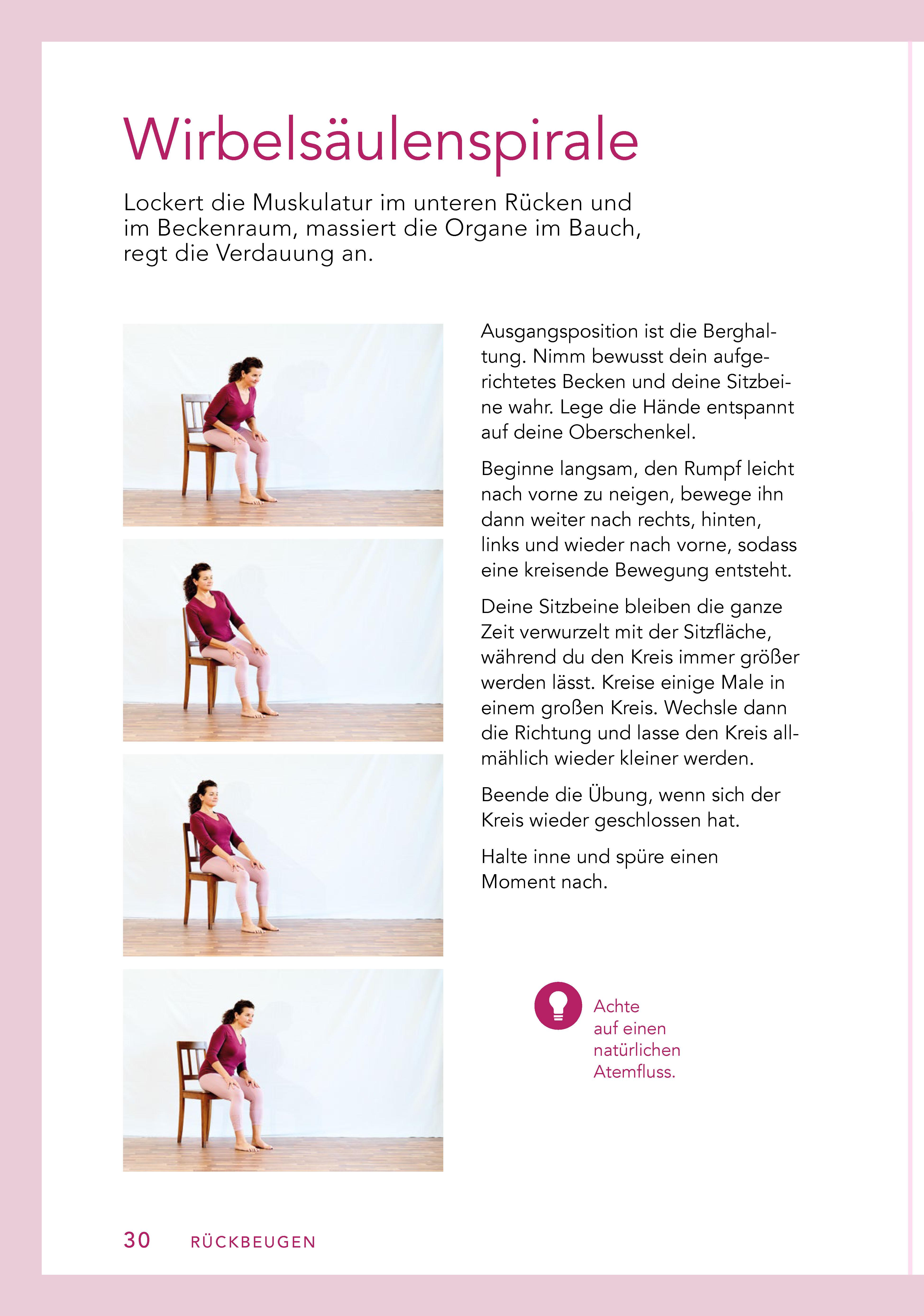 Beispielinhalt (Bild) Yoga auf dem Stuhl für Senioren