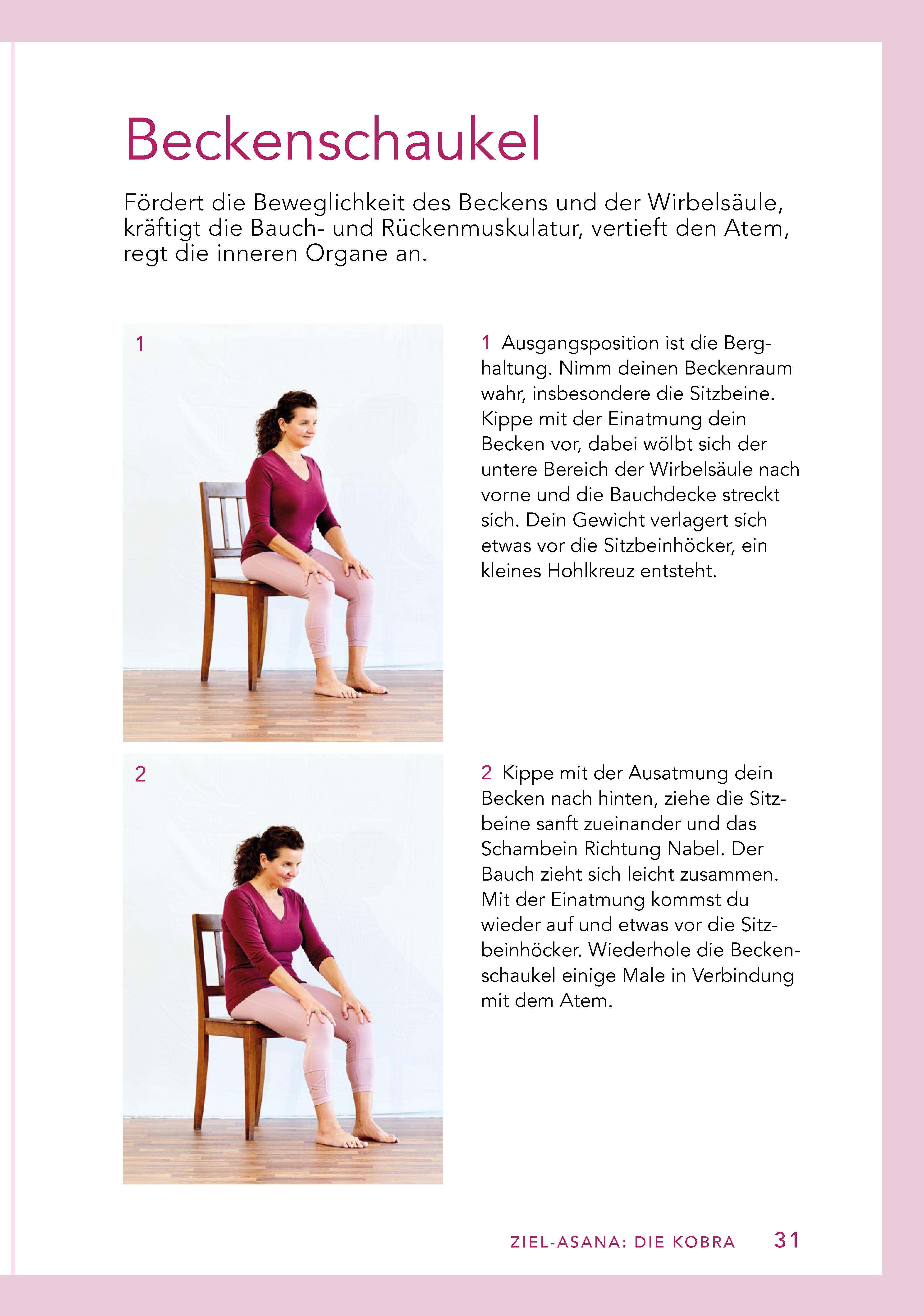 Beispielinhalt (Bild) Yoga auf dem Stuhl für Senioren