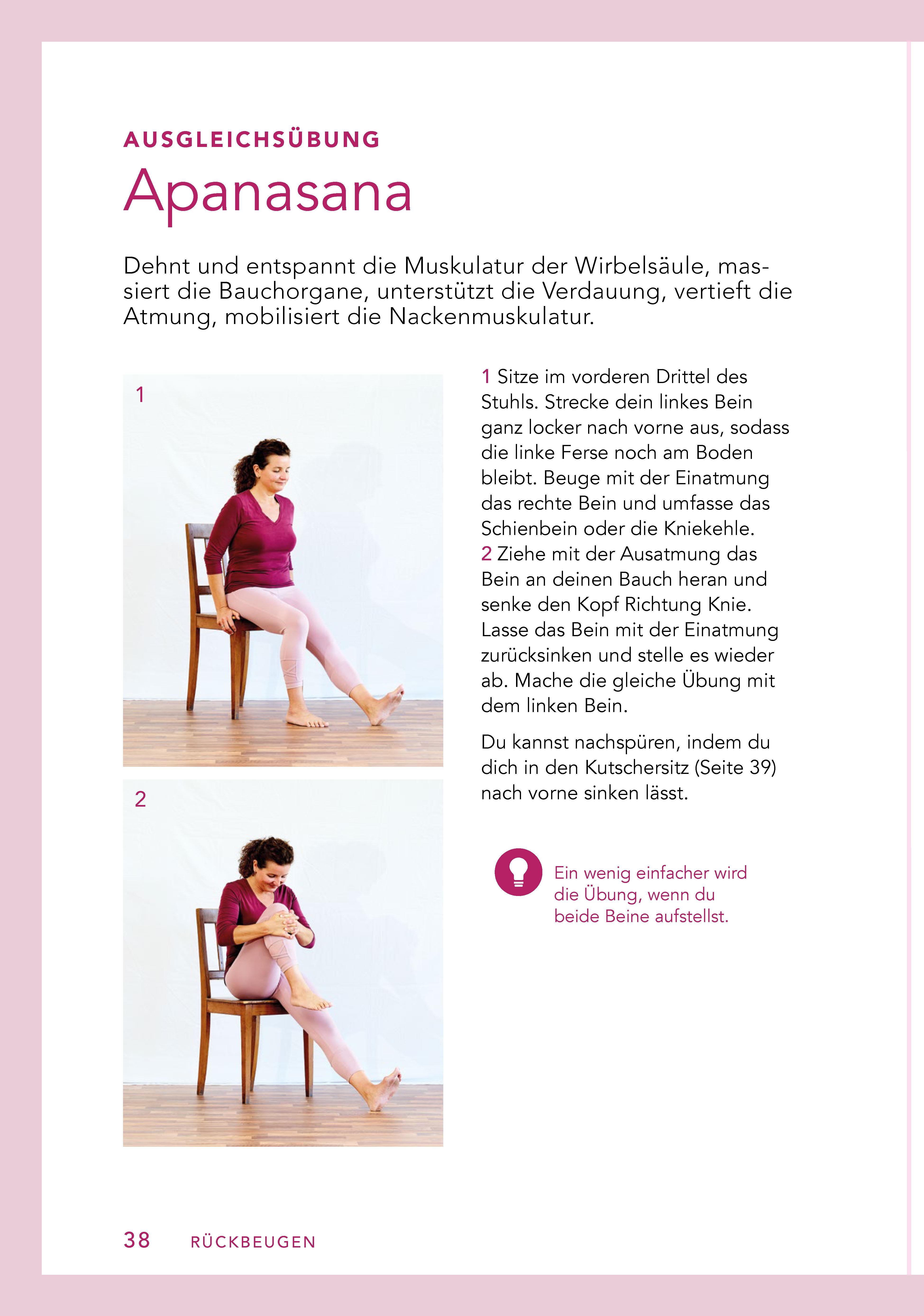 Beispielinhalt (Bild) Yoga auf dem Stuhl für Senioren