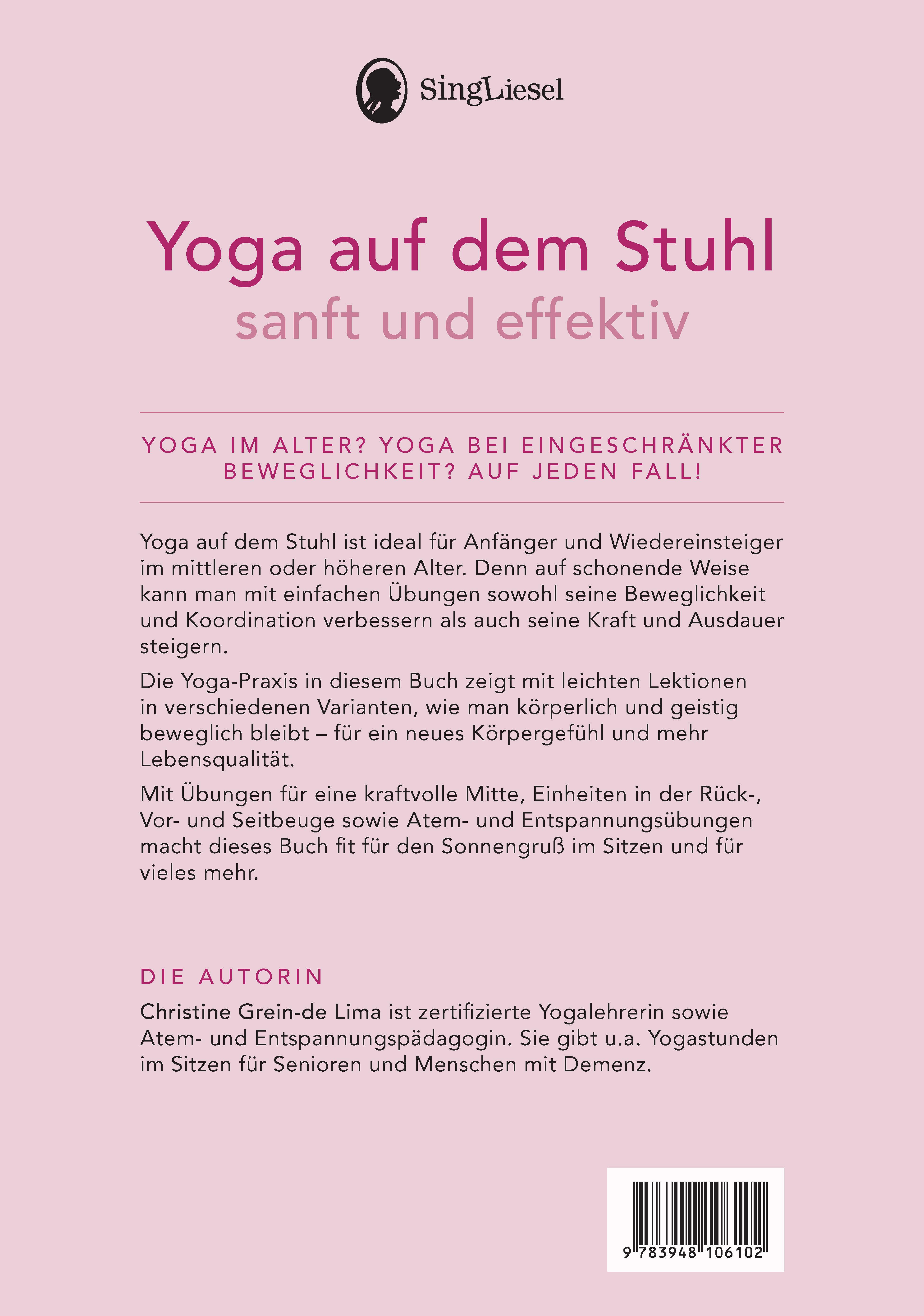 Beispielinhalt (Bild) Yoga auf dem Stuhl für Senioren