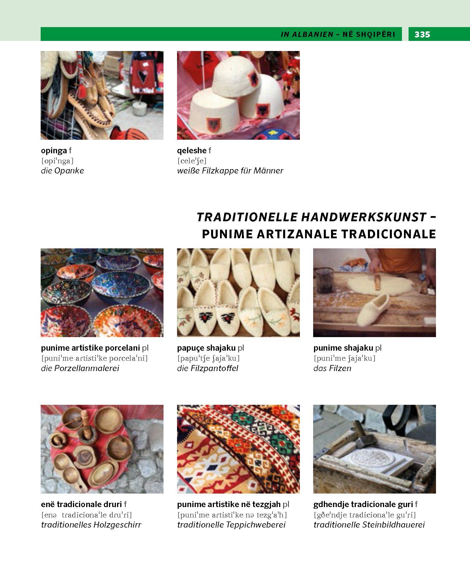 Beispielinhalt (Bild) PONS Bildwörterbuch Albanisch