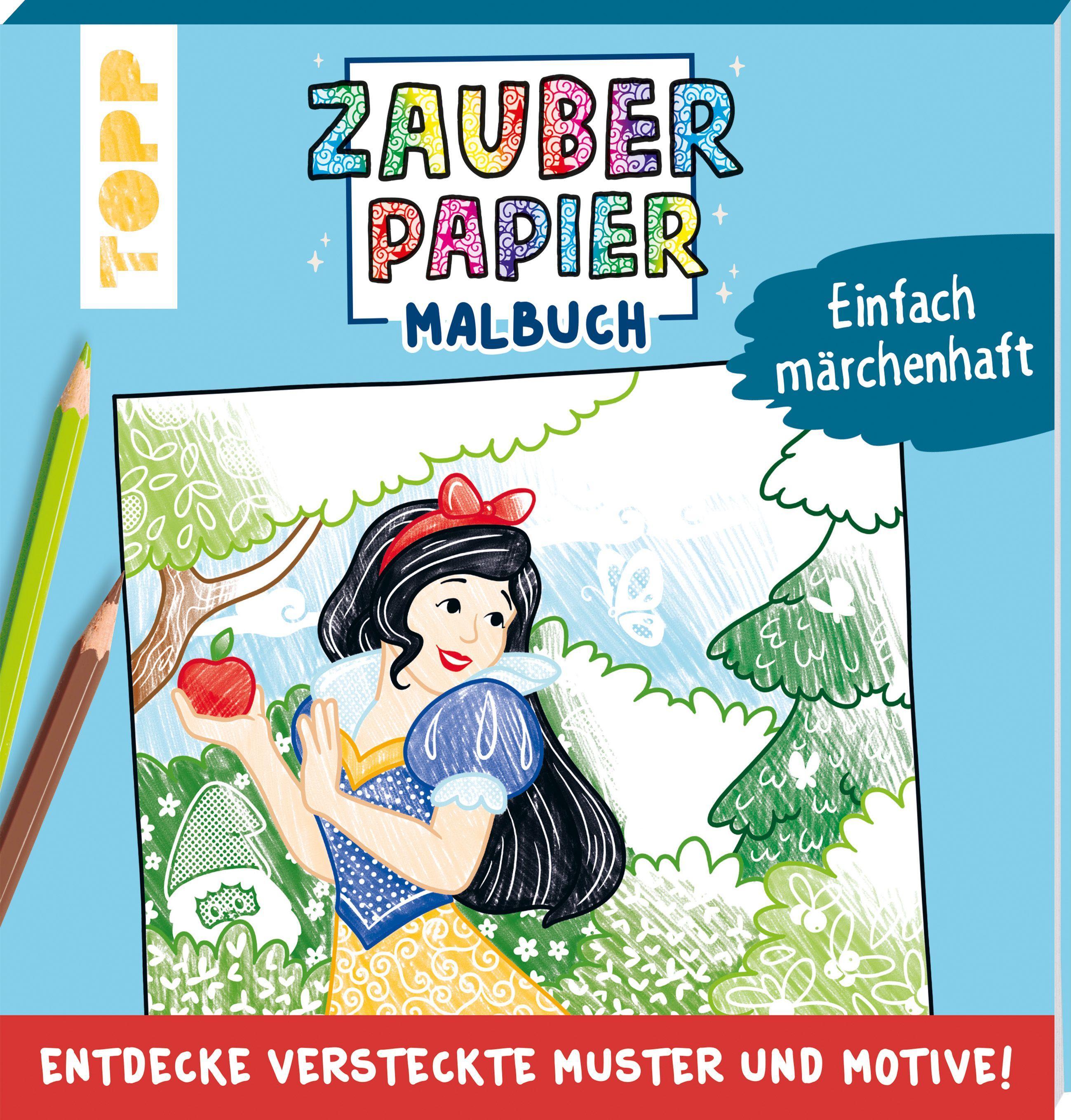 Vorderes Coverbild Zauberpapier Malbuch Einfach märchenhaft