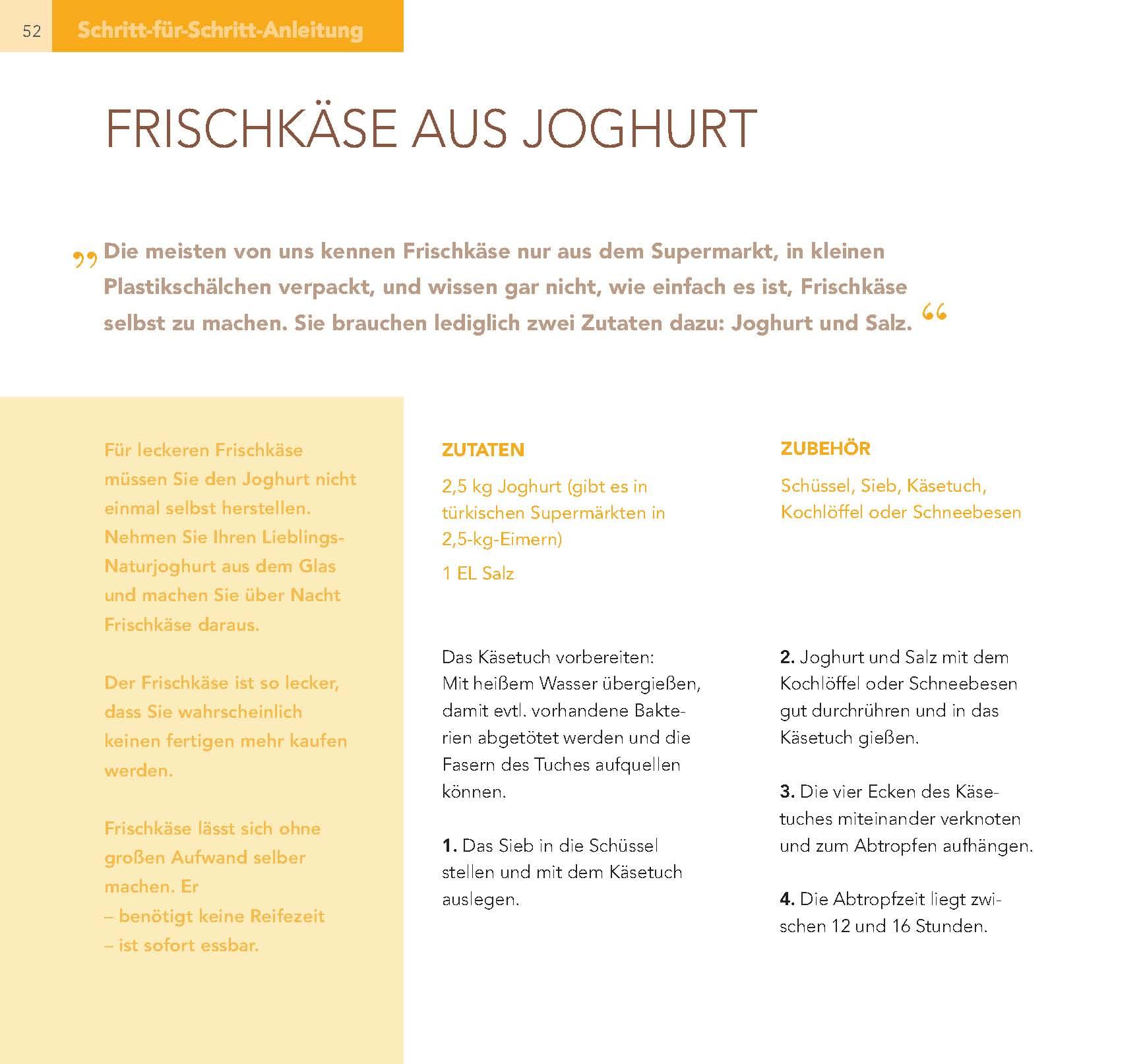 Beispielinhalt (Bild) Frisches aus der Milchwerkstatt