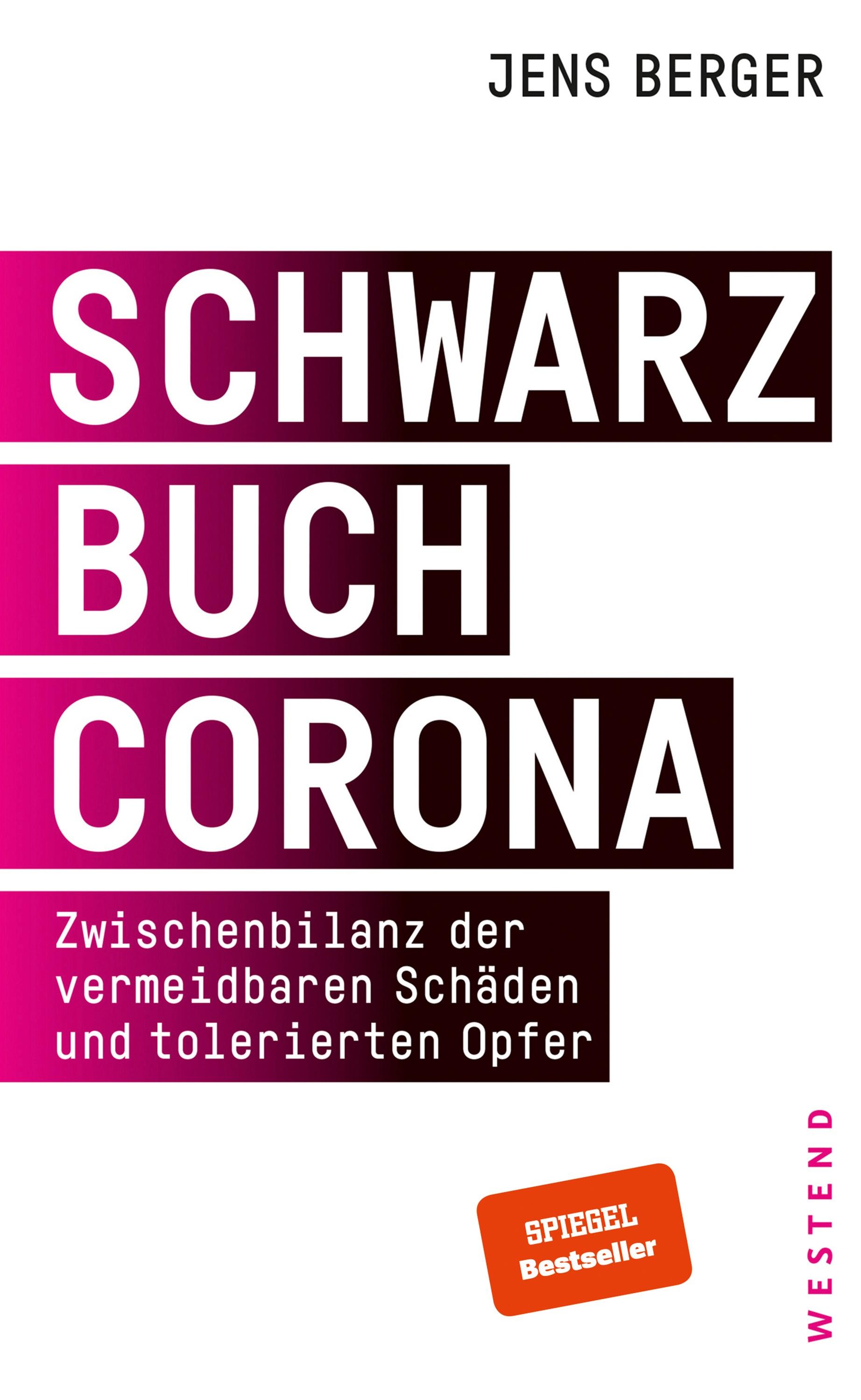 Vorderes Coverbild Schwarzbuch Corona