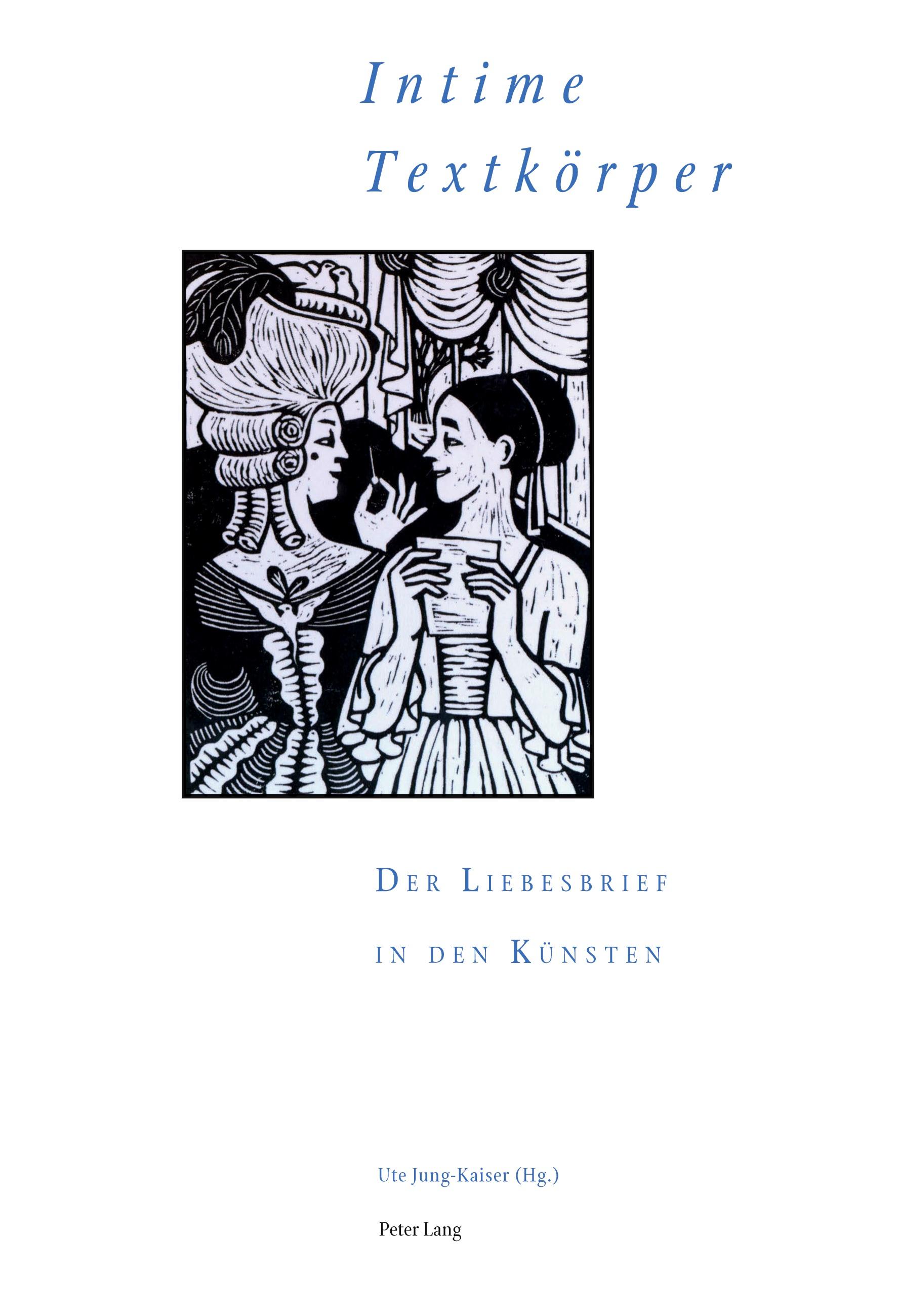 Vorderes Coverbild 'Intime Textkörper' - Der Liebesbrief in den Künsten