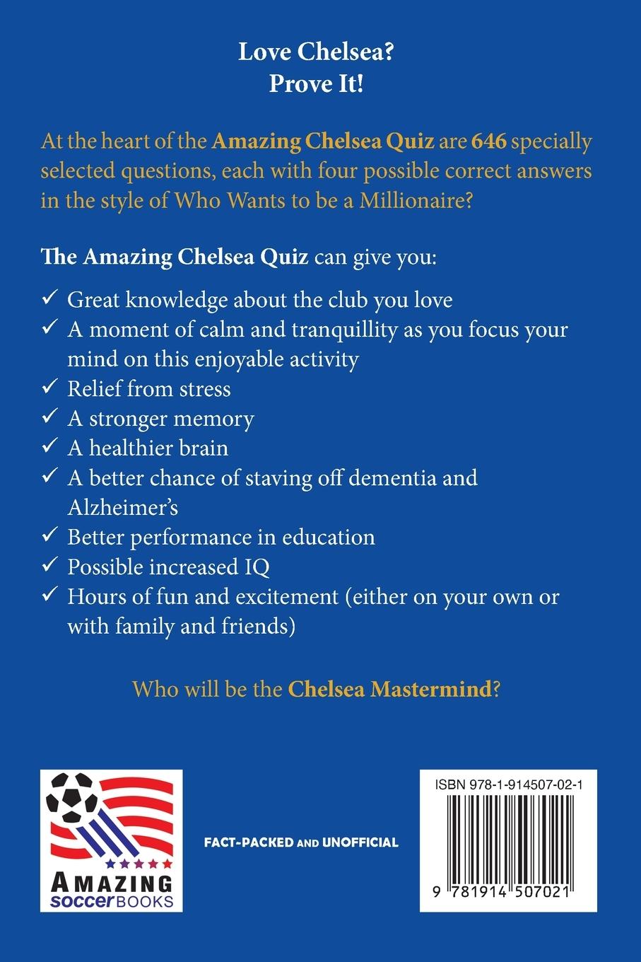 Rückseitencover The Amazing Chelsea Quiz