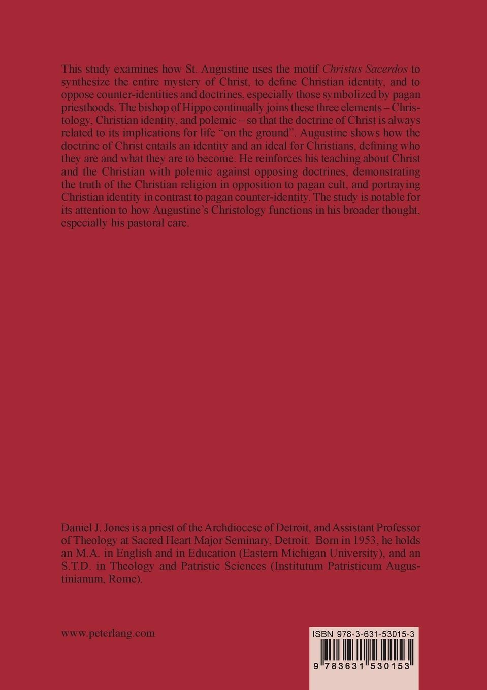 Rückseitencover 'Christus Sacerdos' in the Preaching of St. Augustine