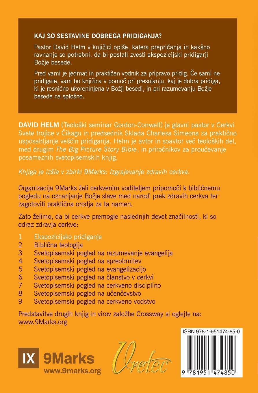 Rückseitencover Expositional Preaching / Ekspozicijsko pridiganje