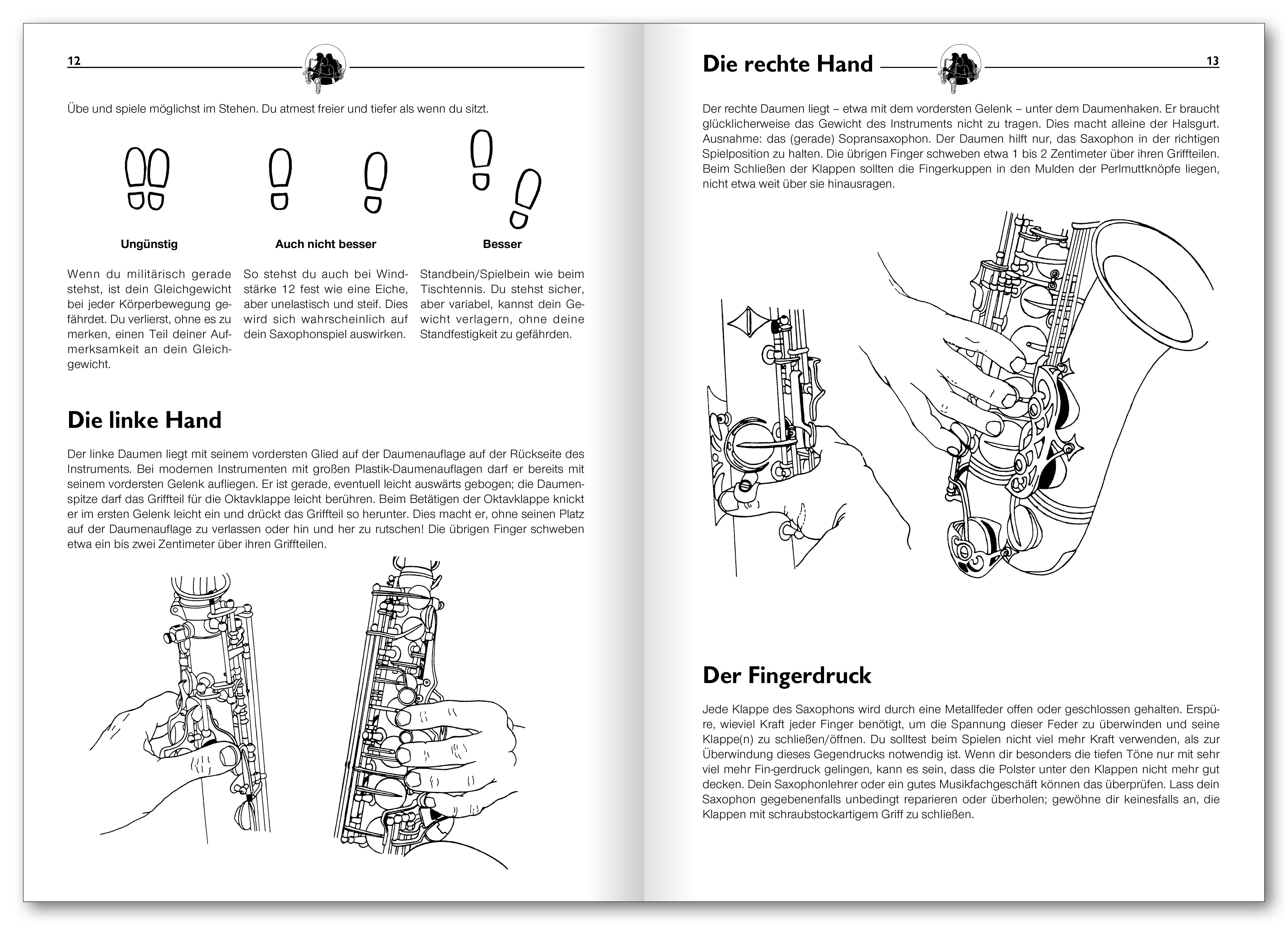 Beispielinhalt (Bild) Das Saxophonbuch Eb und Bb