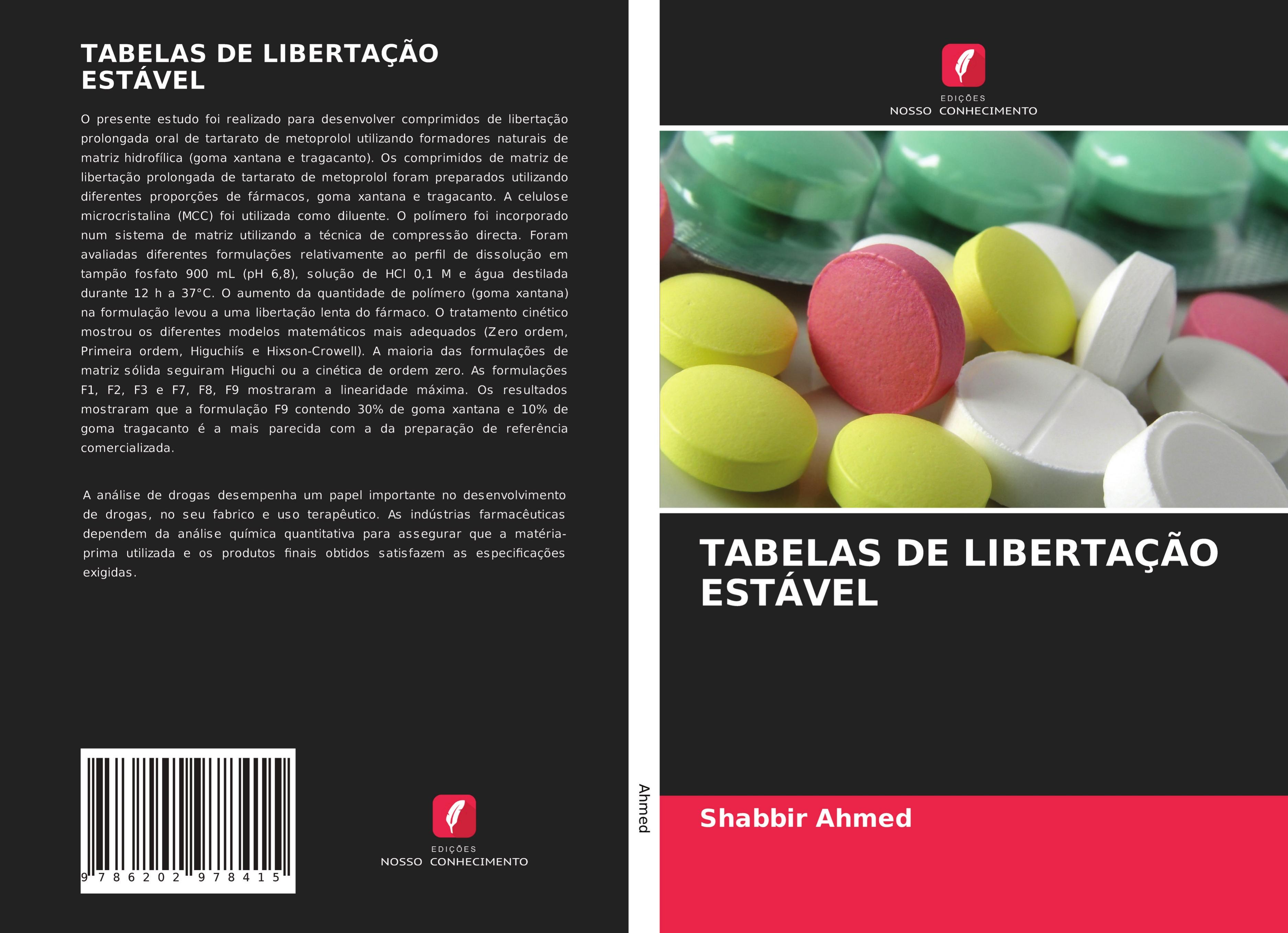 Vorderes Coverbild TABELAS DE LIBERTAÇÃO ESTÁVEL