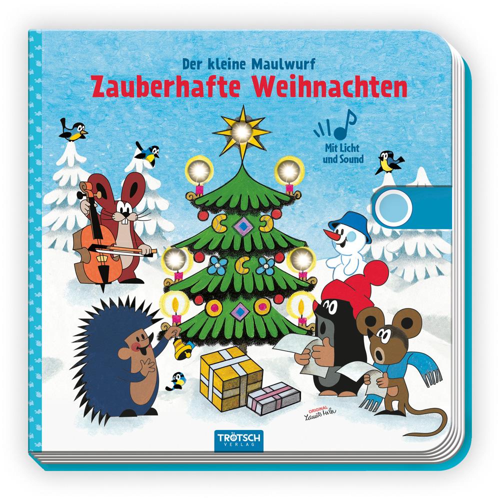 Vorderes Coverbild Trötsch Der kleine Maulwurf Soundbuch mit Licht Zauberhafte Weihnachten