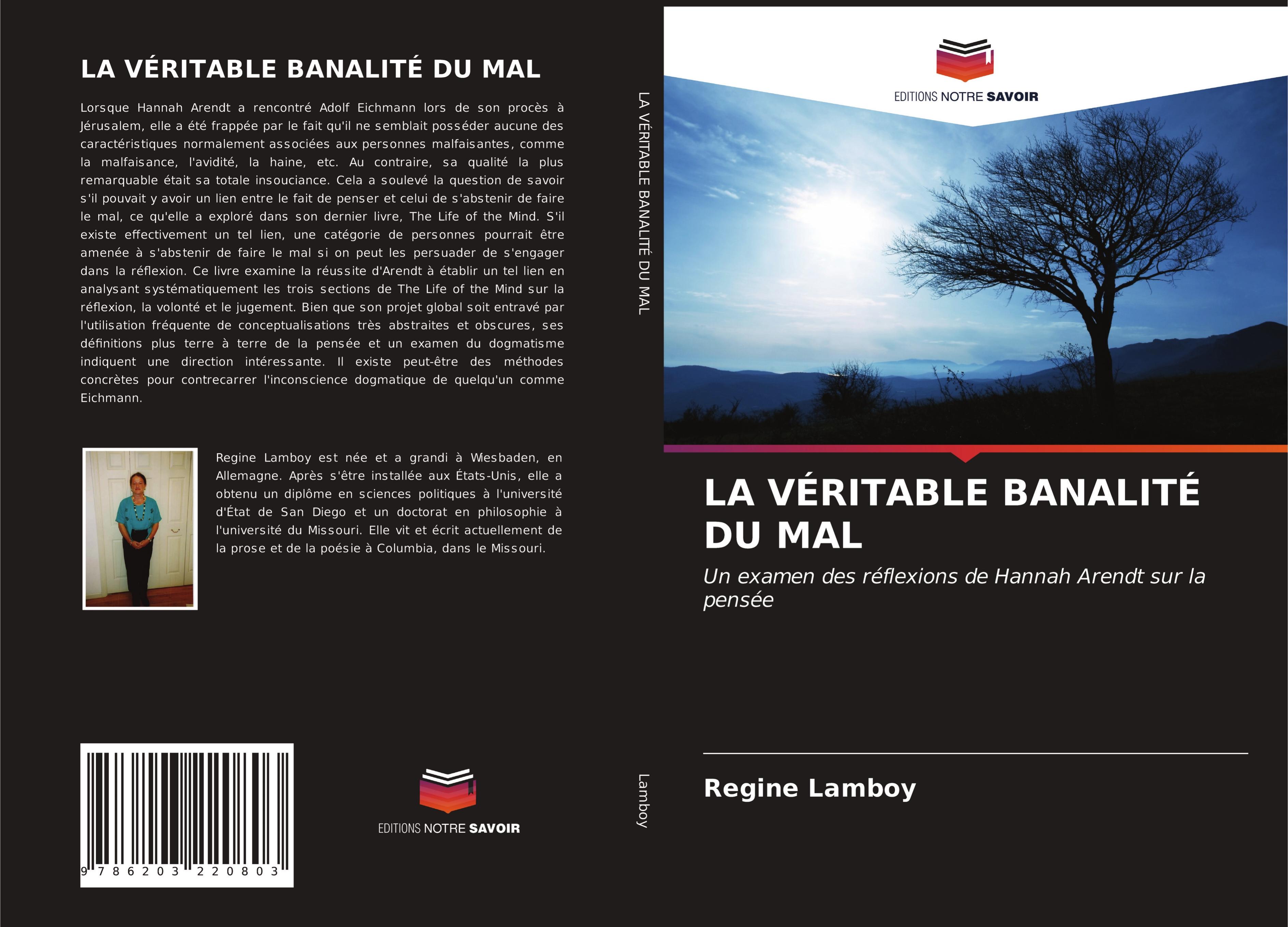 Vorderes Coverbild LA VÉRITABLE BANALITÉ DU MAL