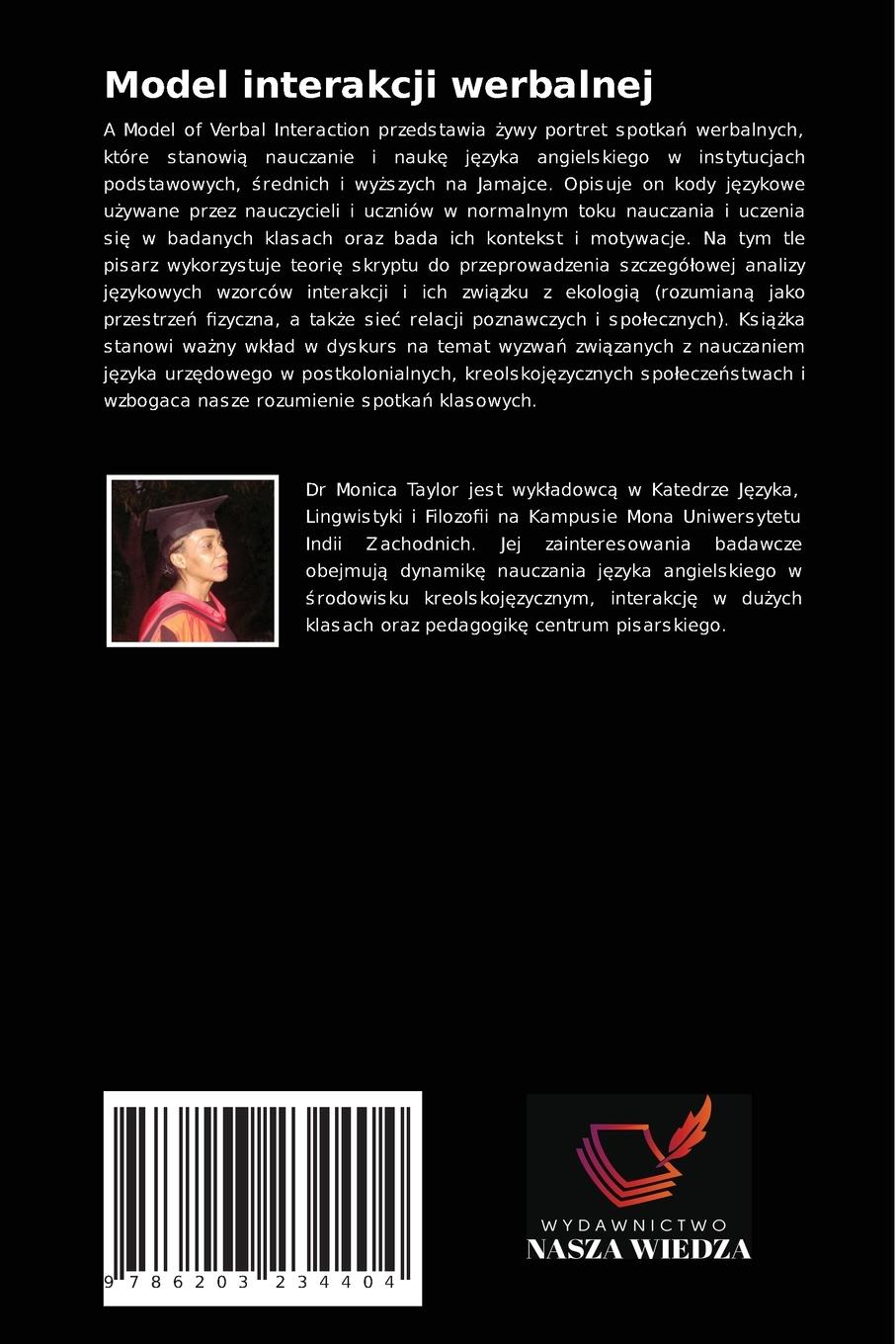 Rückseitencover Model interakcji werbalnej