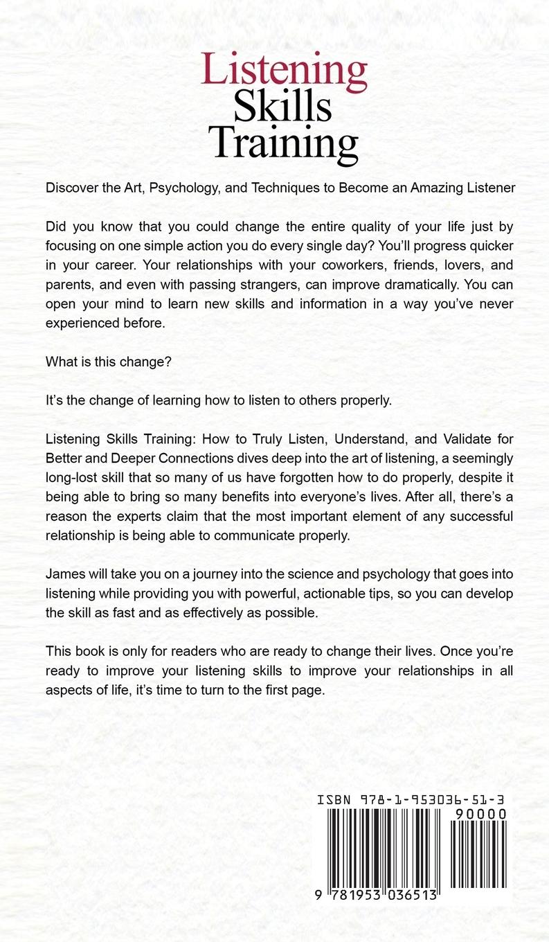 Rückseitencover Listening Skills Training