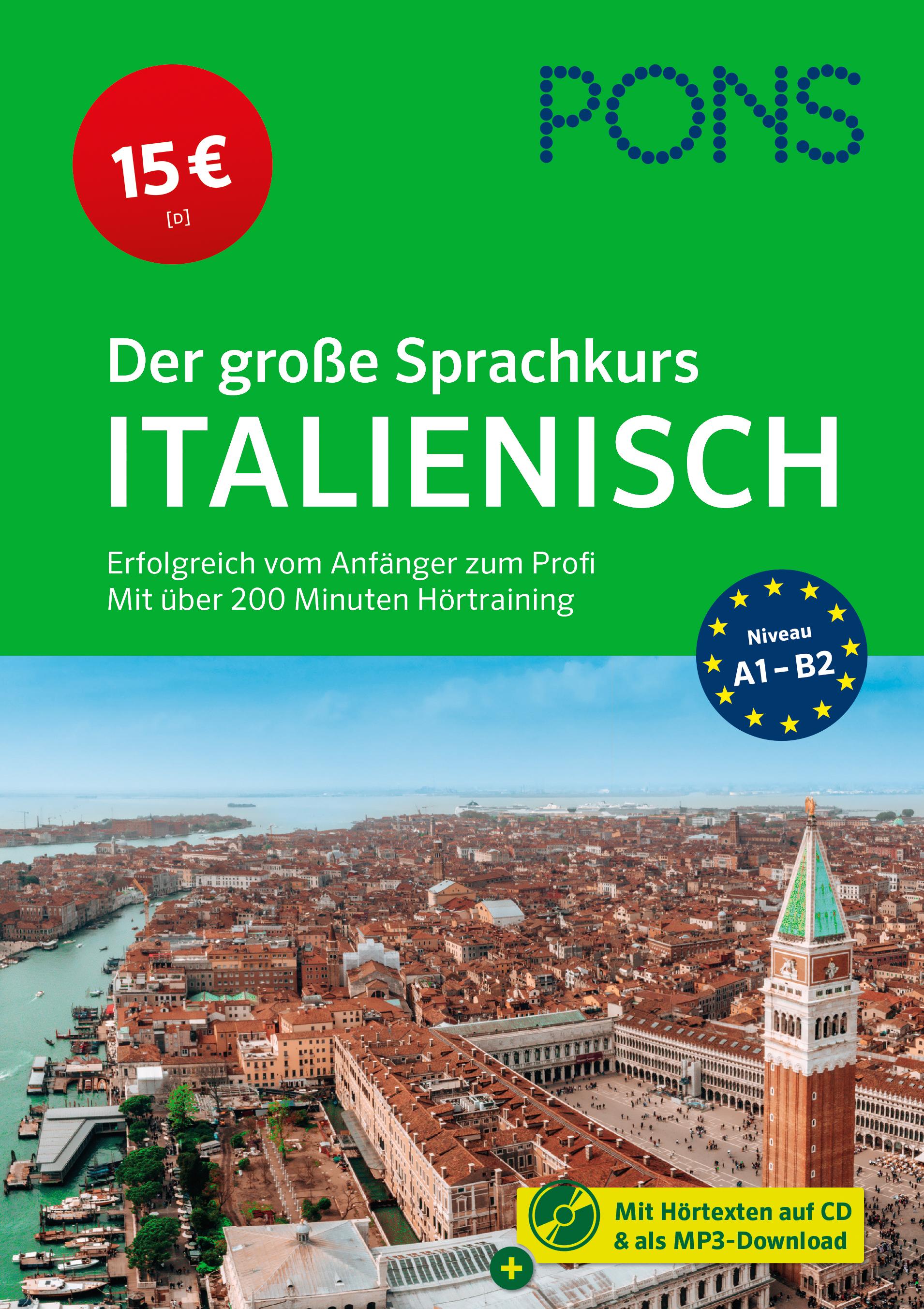 Vorderes Coverbild PONS Der große Sprachkurs Italienisch
