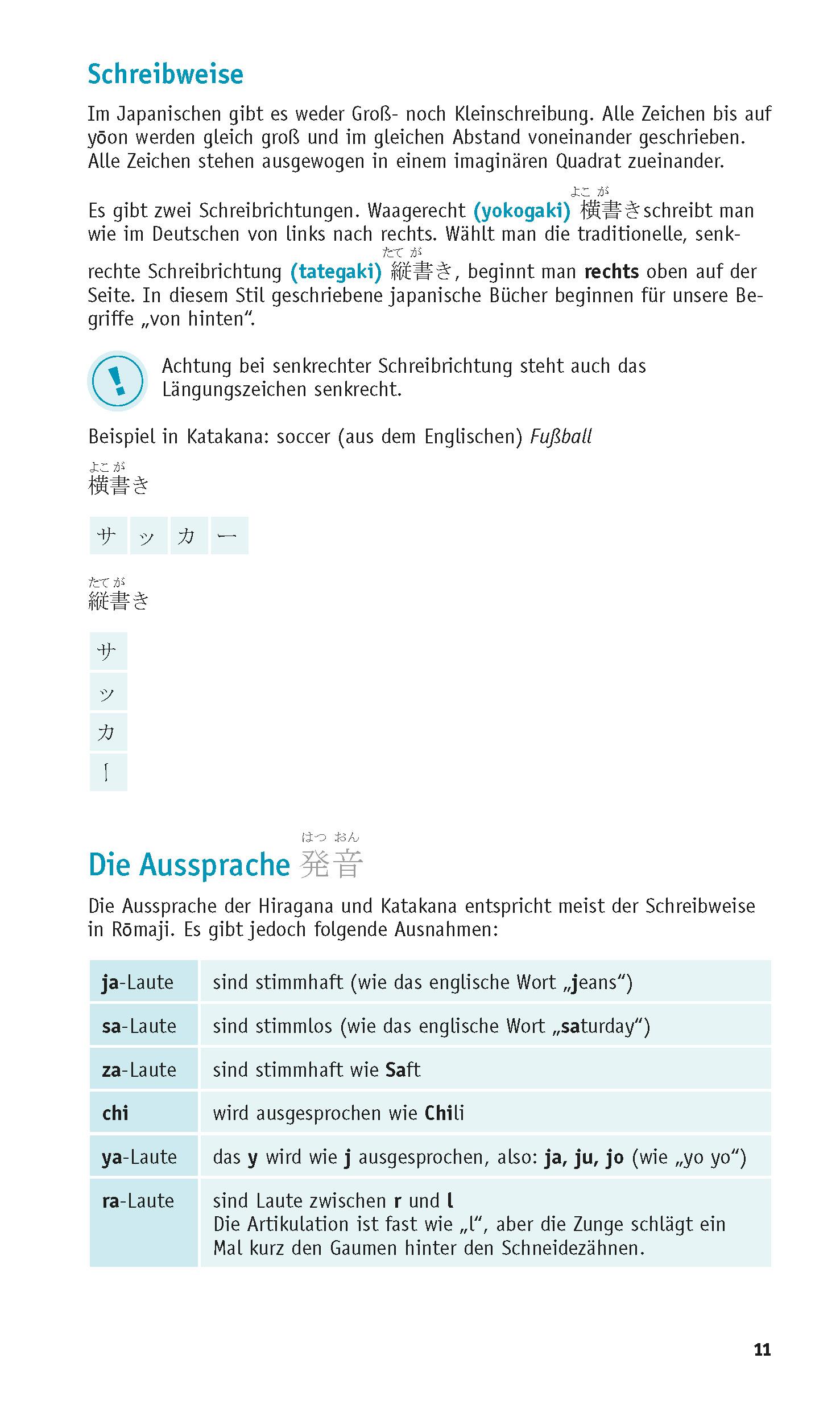 Beispielinhalt (Bild) PONS Grammatik kurz & bündig Japanisch