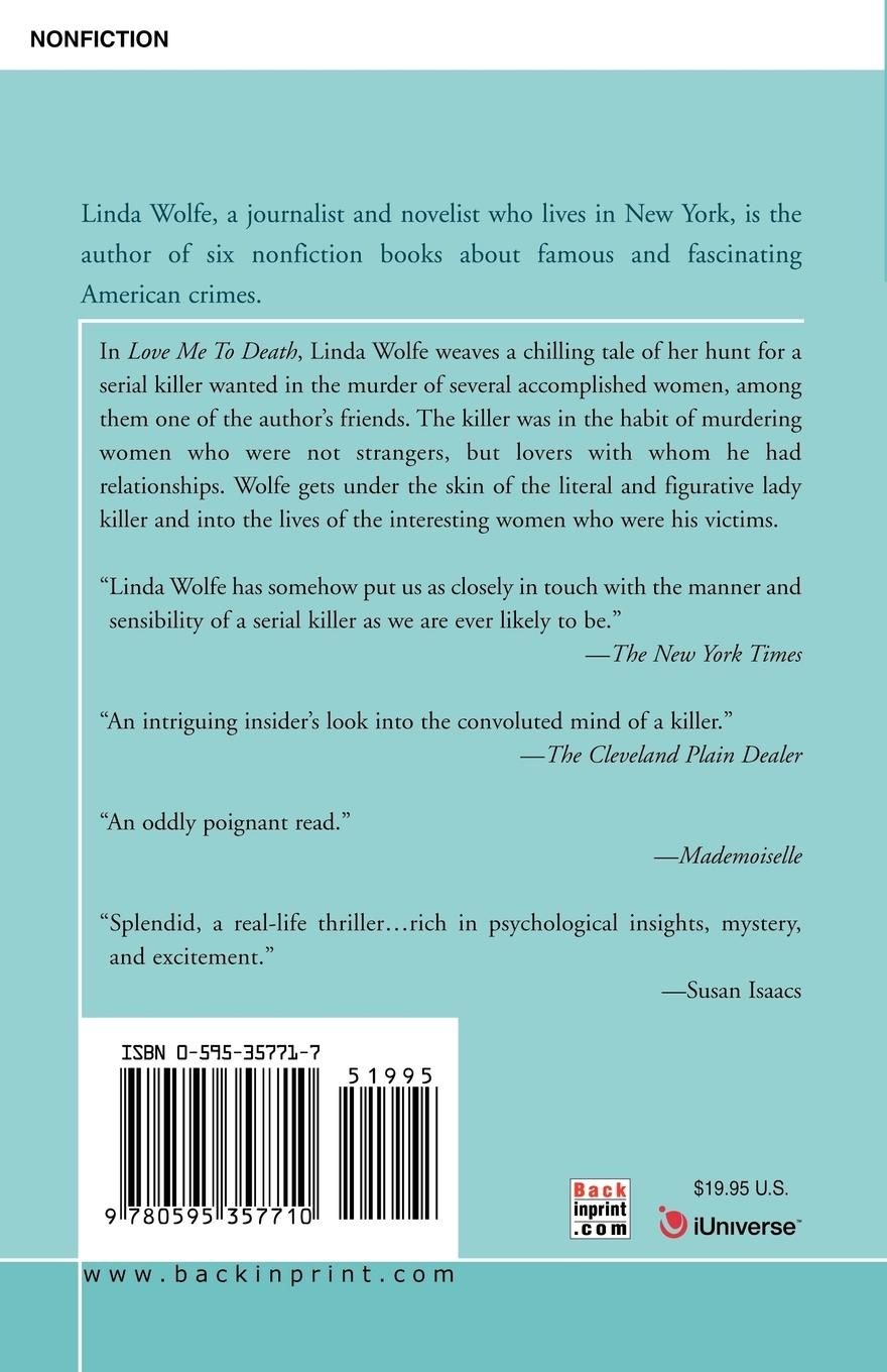 Rückseitencover Love Me to Death