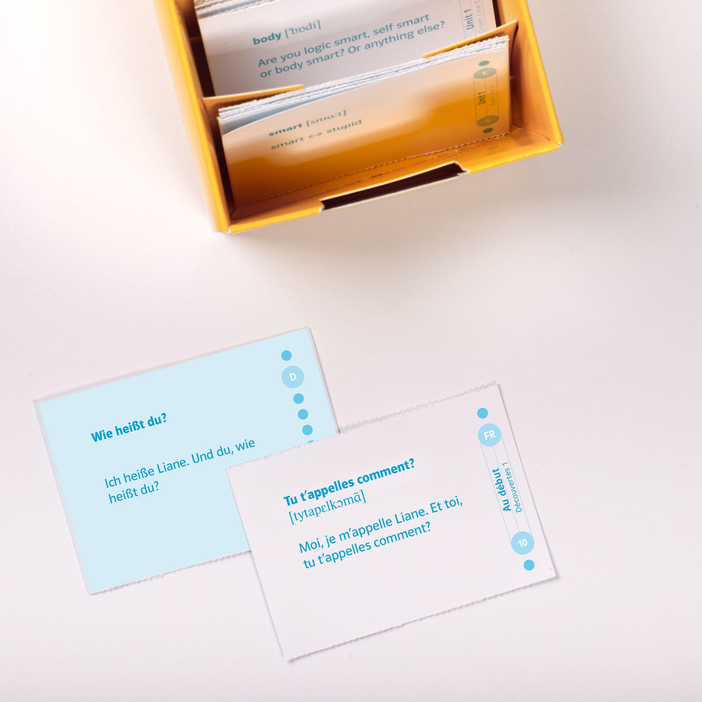 Beispielinhalt (Bild) Découvertes 2 (ab 2020) - Vokabel-Lernbox zum Schulbuch