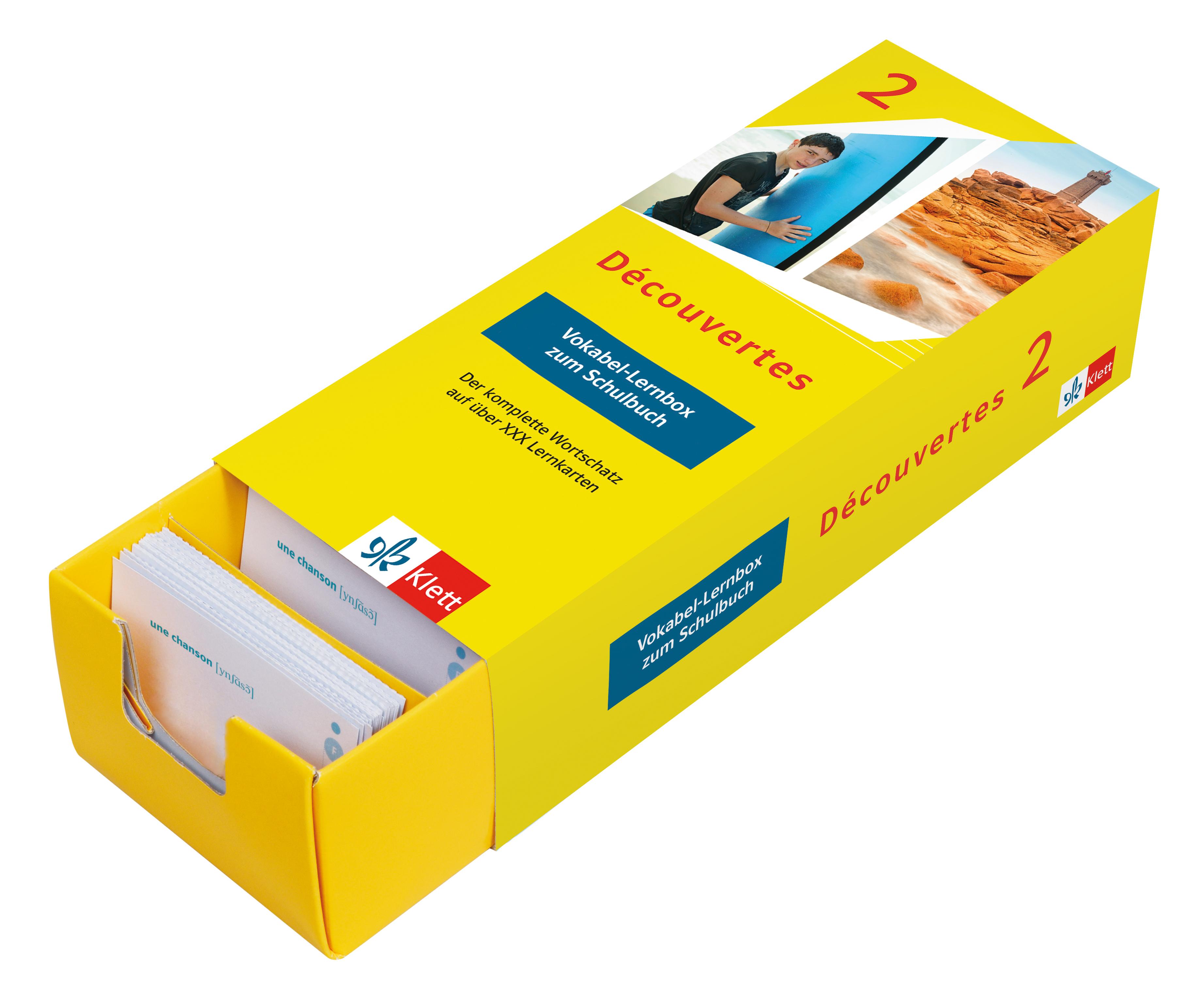 Vorderes Coverbild Découvertes 2 (ab 2020) - Vokabel-Lernbox zum Schulbuch