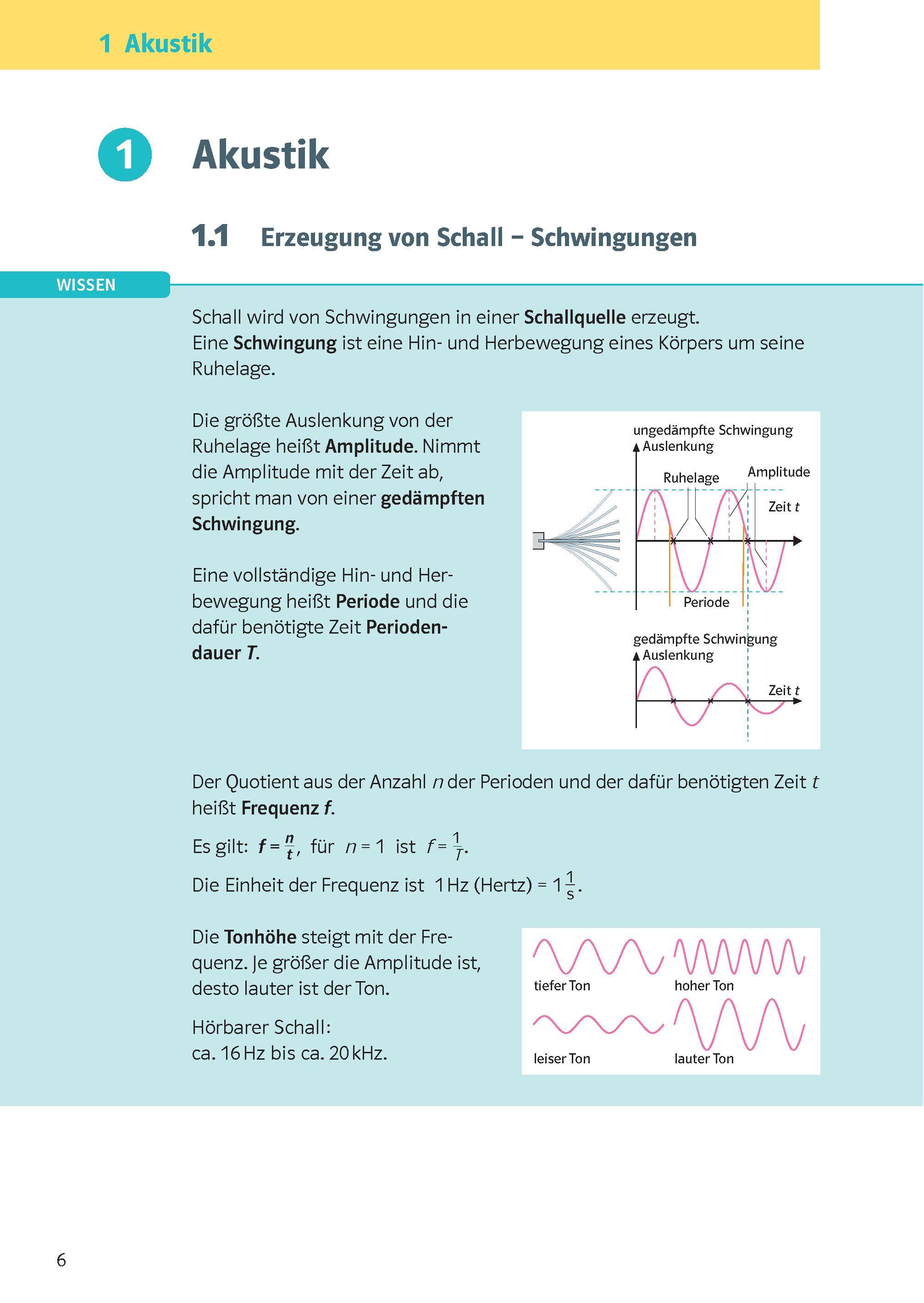Beispielinhalt (Bild) KomplettTrainer Gymnasium Physik 7.-10. Klasse